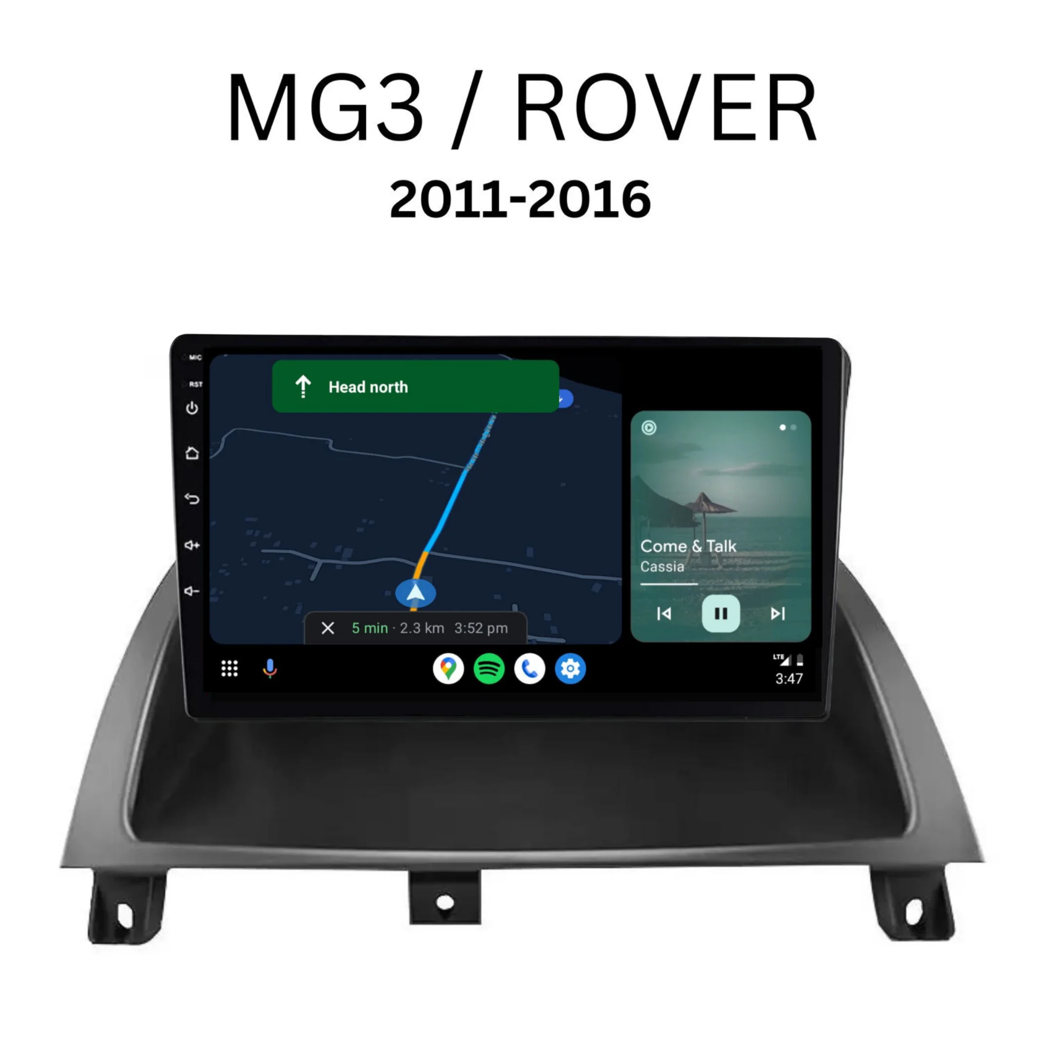 MG MG3/ROVER (2011-2016) Plug & Play Head Unit Upgrade Kit: Car Radio with Wireless & Wired Apple CarPlay & Android Auto - Image 4