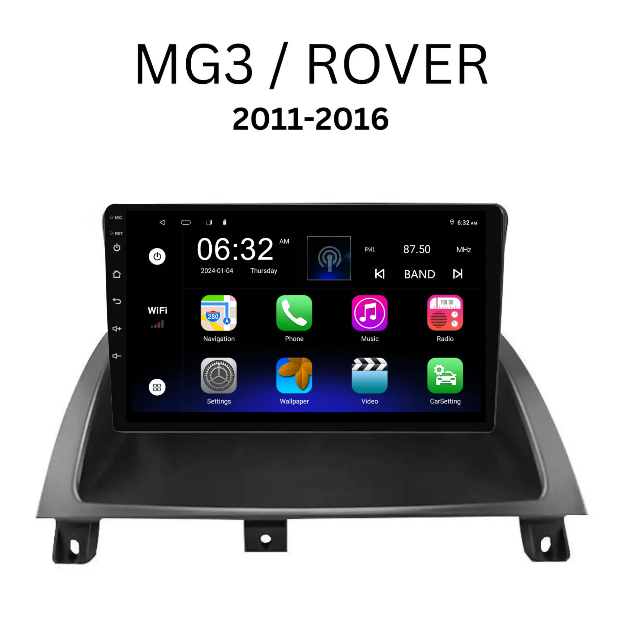 MG MG3/ROVER (2011-2016) Plug & Play Head Unit Upgrade Kit: Car Radio with Wireless & Wired Apple CarPlay & Android Auto - Image 6