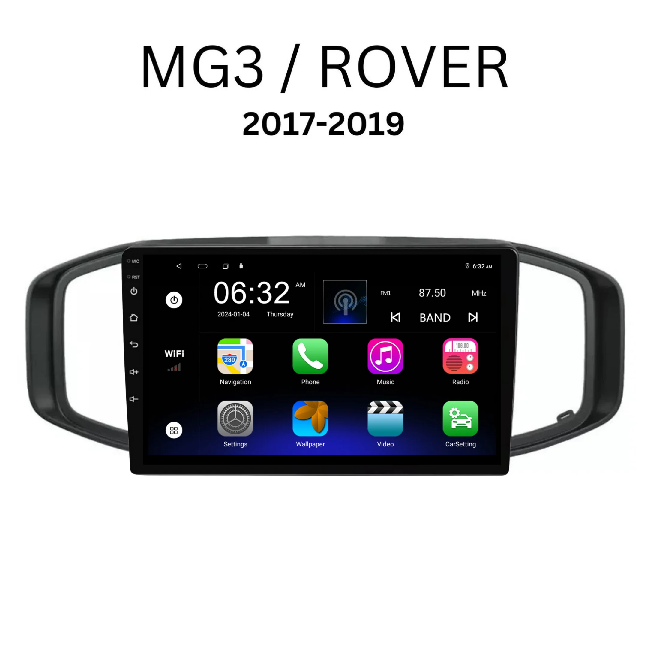MG MG3/ROVER (2017-2020) Plug & Play Head Unit Upgrade Kit: Car Radio with Wireless & Wired Apple CarPlay & Android Auto - Image 6