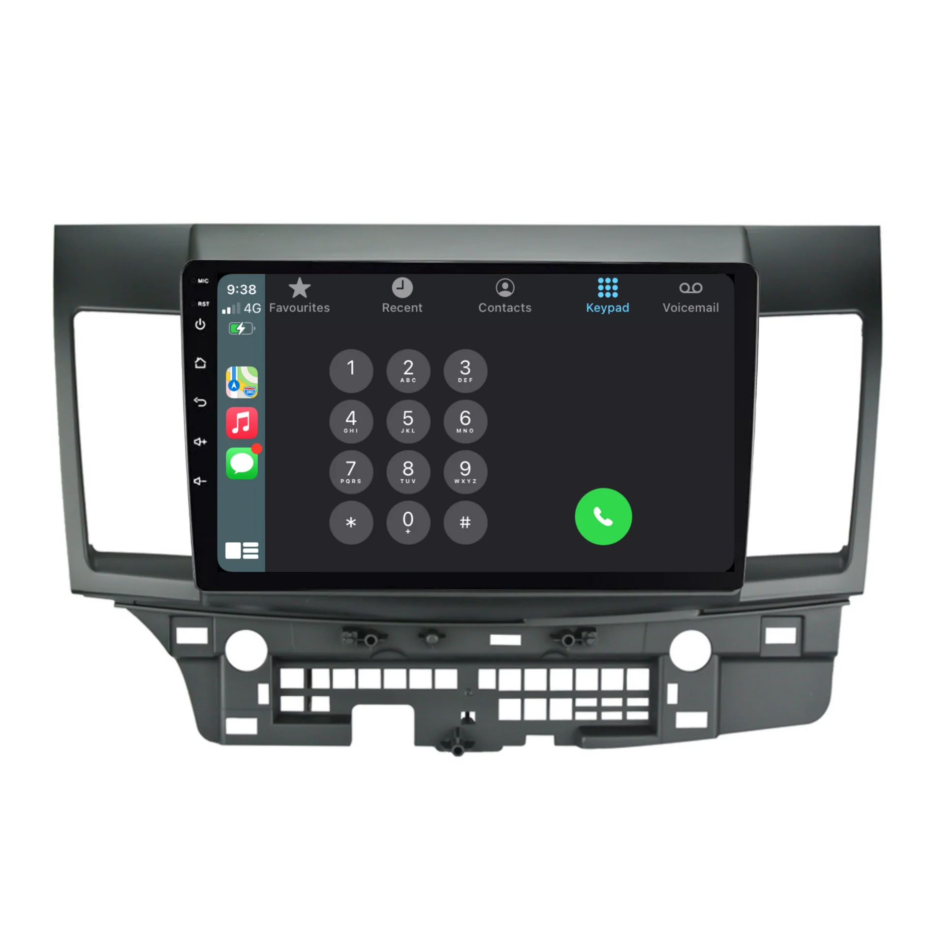 Mitsubishi Lancer CJ (2008-2018) Plug & Play Head Unit Upgrade Kit: Car Radio with Wireless & Wired Apple CarPlay & Android Auto - Image 4