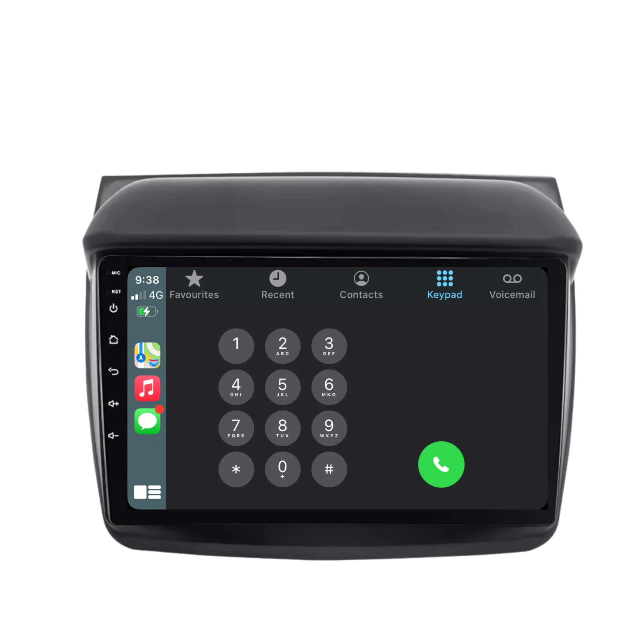 Mitsubishi MN ML Triton / L200 (2006-2015) Plug & Play Head Unit Upgrade Kit: Car Radio with Wireless & Wired Apple CarPlay & Android Auto - Image 4