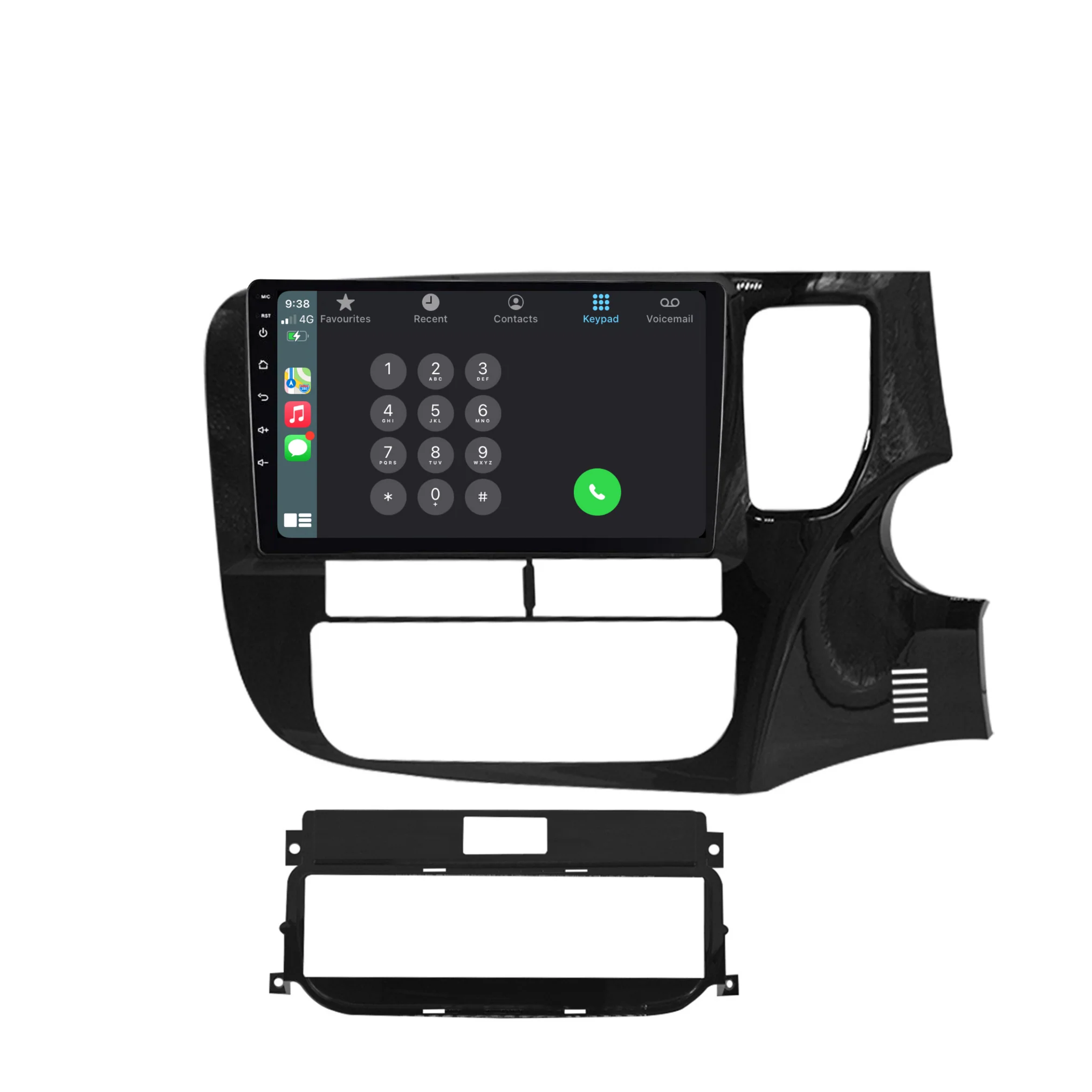 Mitsubishi Outlander (2012-2020) Plug & Play Head Unit Upgrade Kit: Car Radio with Wireless & Wired Apple CarPlay & Android Auto - Image 4