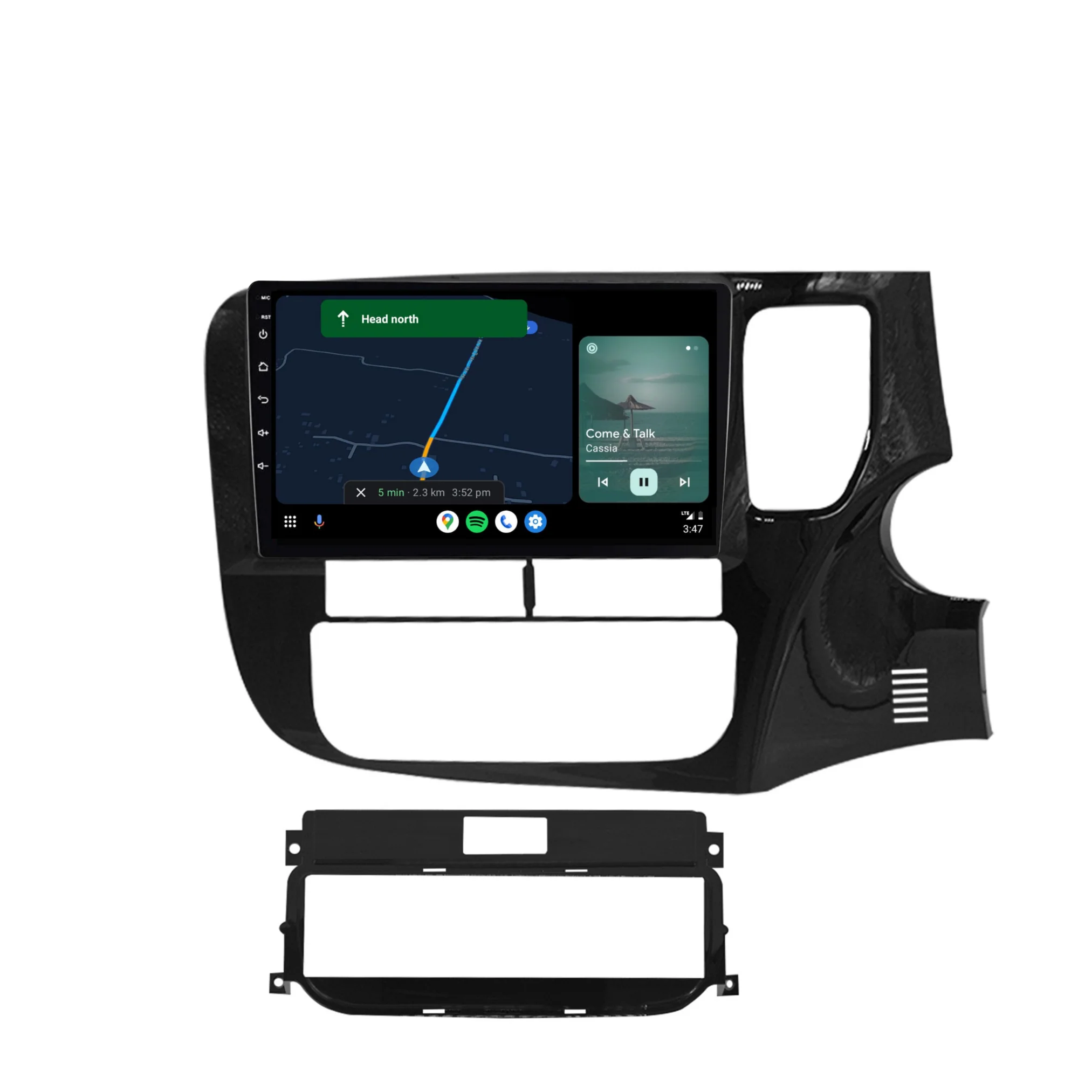 Mitsubishi Outlander (2012-2020) Plug & Play Head Unit Upgrade Kit: Car Radio with Wireless & Wired Apple CarPlay & Android Auto - Image 5