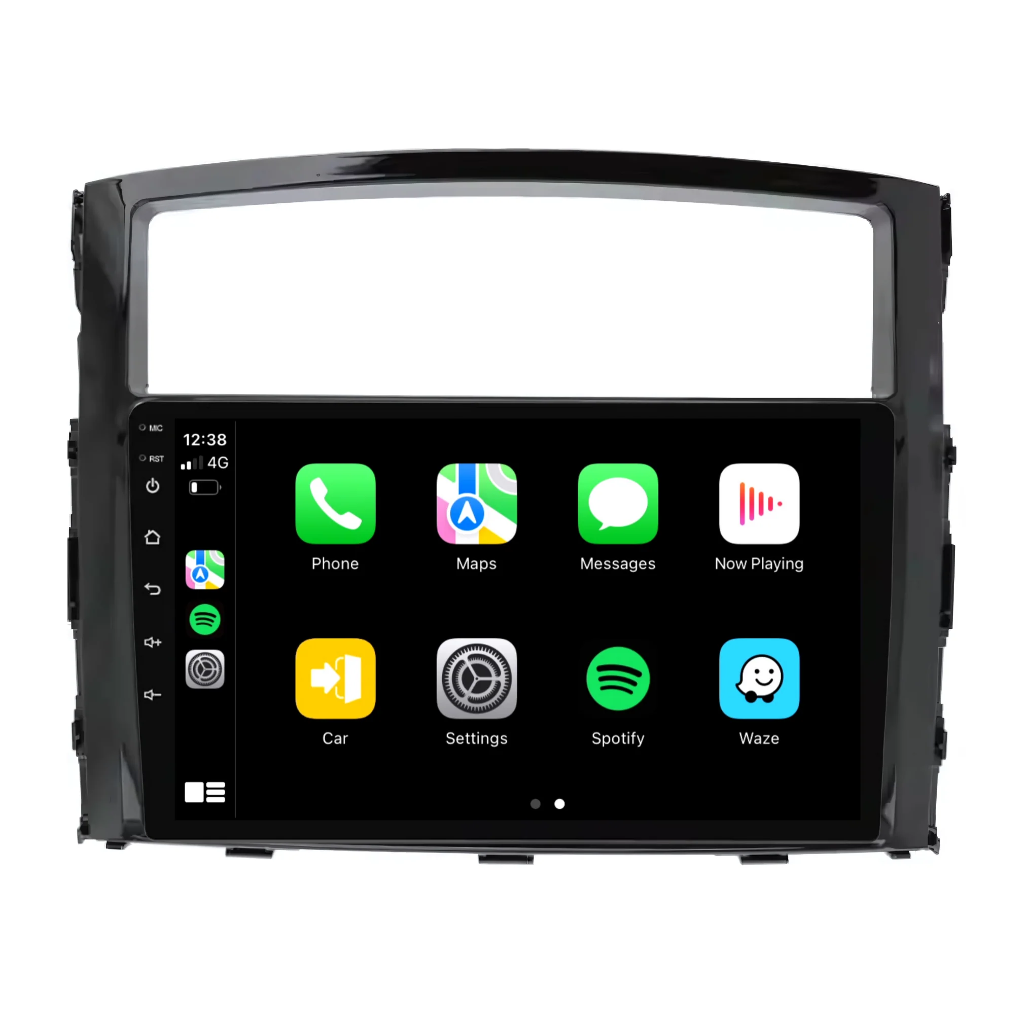 Mitsubishi Pajero GLOSS BLACK (2006-2016) Plug & Play Head Unit Upgrade Kit: Car Radio with Wireless & Wired Apple CarPlay & Android Auto - Image 2