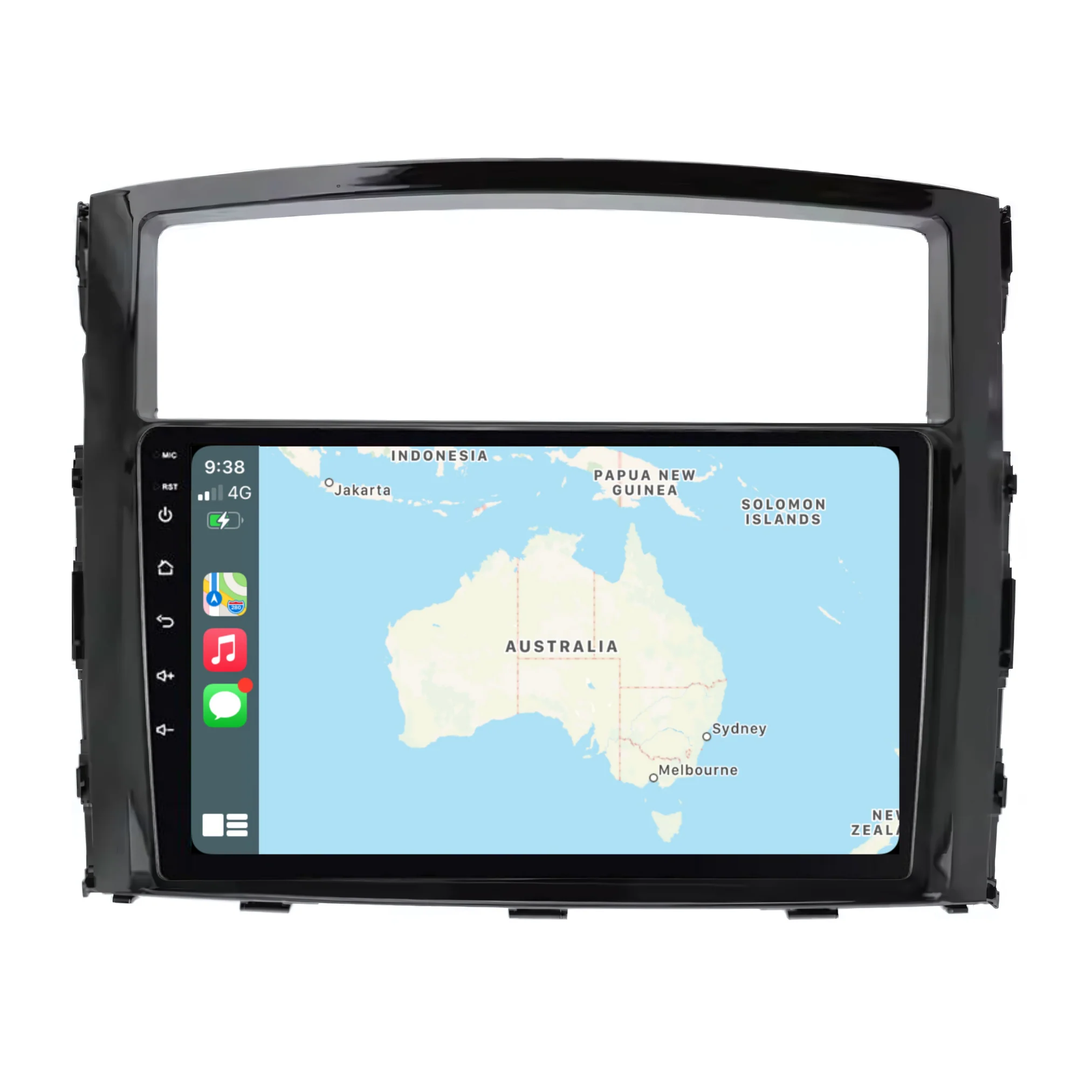 Mitsubishi Pajero GLOSS BLACK (2006-2016) Plug & Play Head Unit Upgrade Kit: Car Radio with Wireless & Wired Apple CarPlay & Android Auto - Image 3