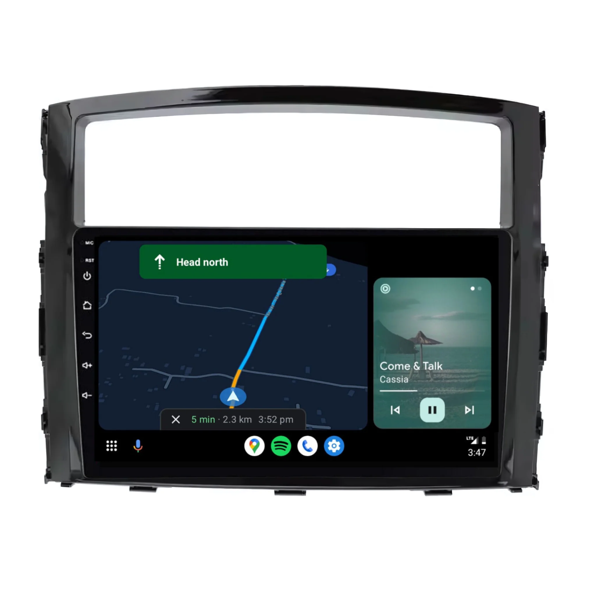 Mitsubishi Pajero GLOSS BLACK (2006-2016) Plug & Play Head Unit Upgrade Kit: Car Radio with Wireless & Wired Apple CarPlay & Android Auto - Image 5