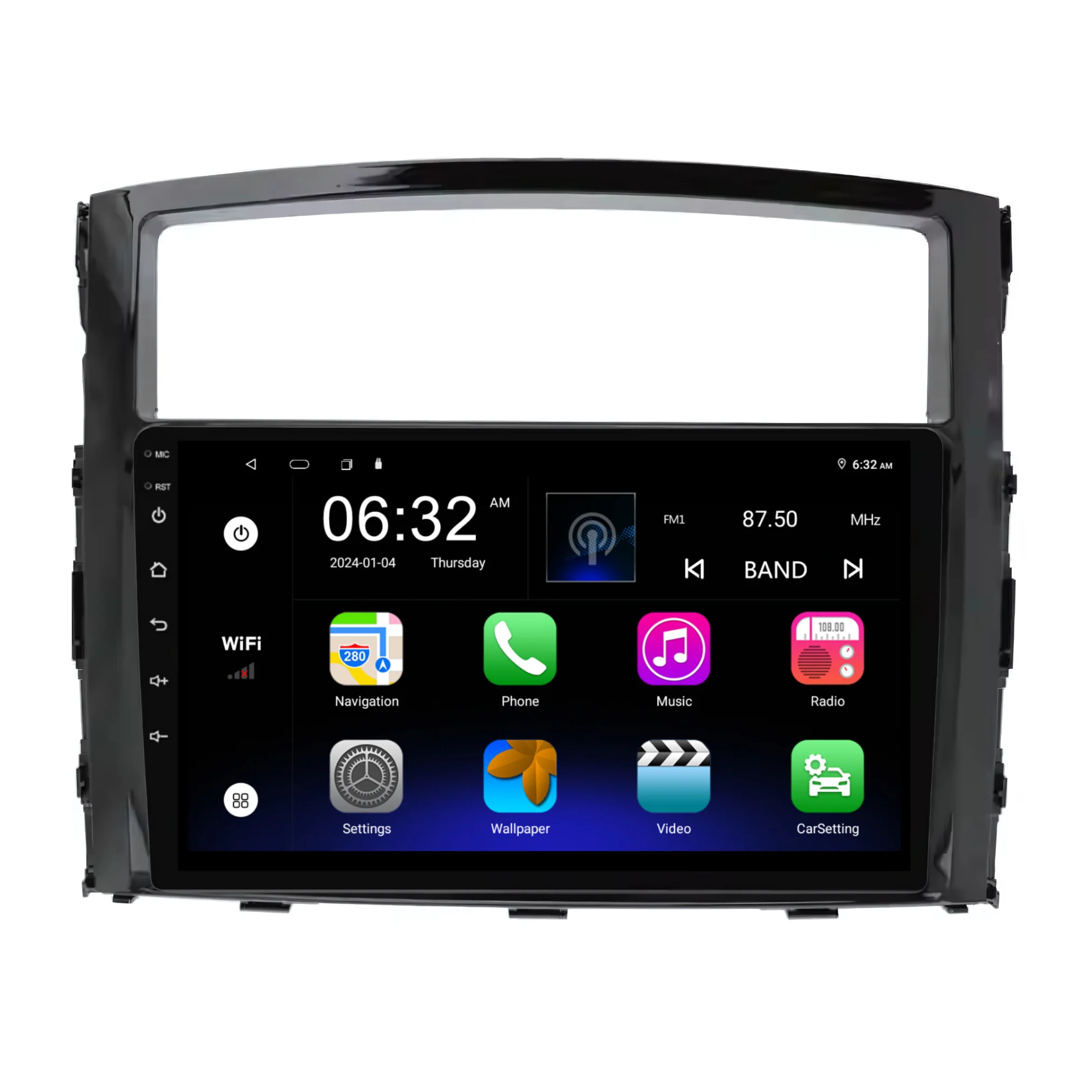 Mitsubishi Pajero GLOSS BLACK (2006-2016) Plug & Play Head Unit Upgrade Kit: Car Radio with Wireless & Wired Apple CarPlay & Android Auto - Image 7