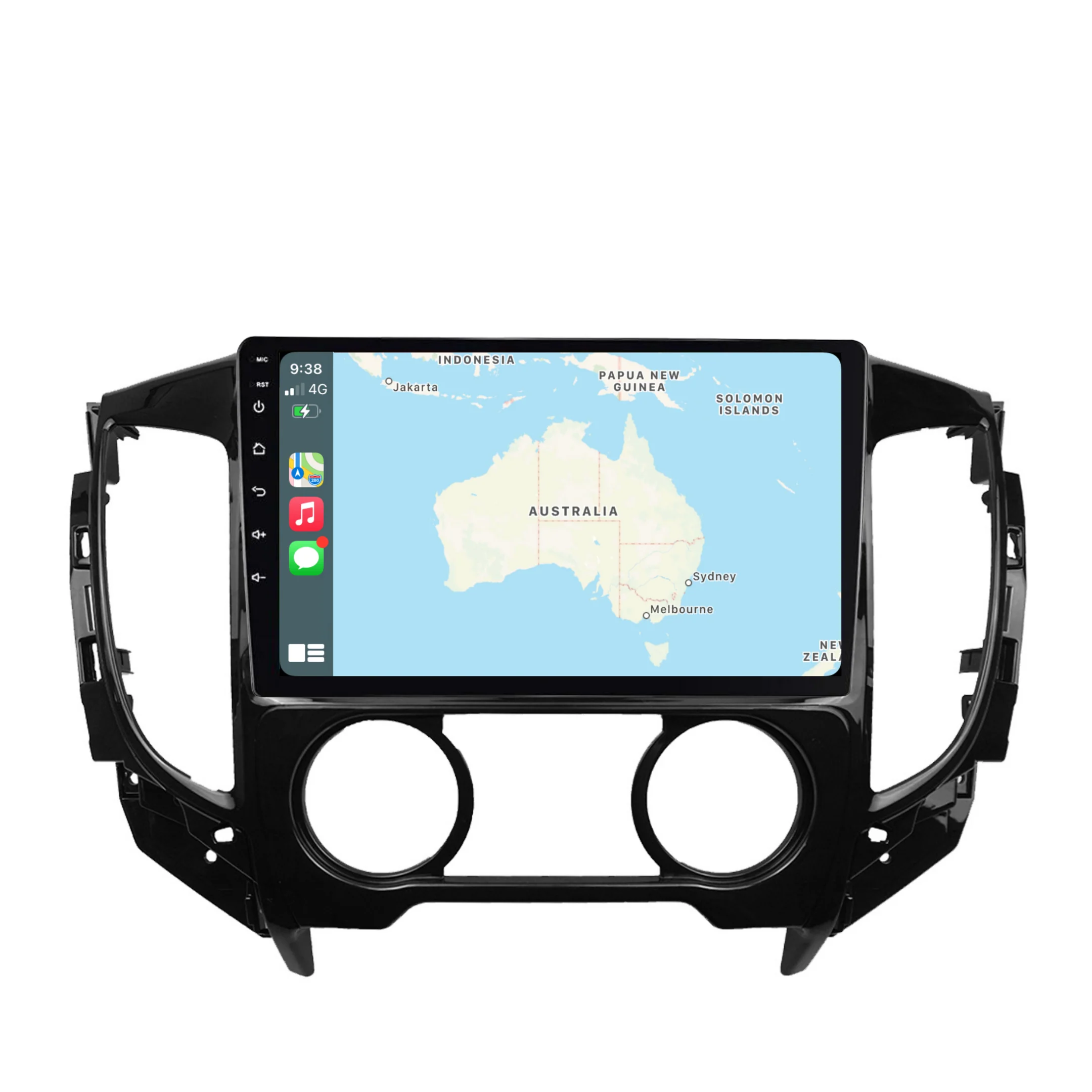 Mitsubishi Triton MANUAL AC (2015-2022) Plug & Play Head Unit Upgrade Kit: Car Radio with Wireless & Wired Apple CarPlay & Android Auto - Image 3