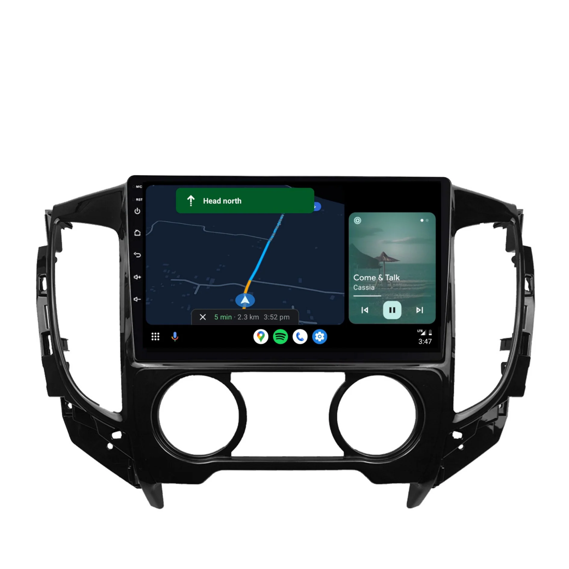 Mitsubishi Triton MANUAL AC (2015-2022) Plug & Play Head Unit Upgrade Kit: Car Radio with Wireless & Wired Apple CarPlay & Android Auto - Image 5