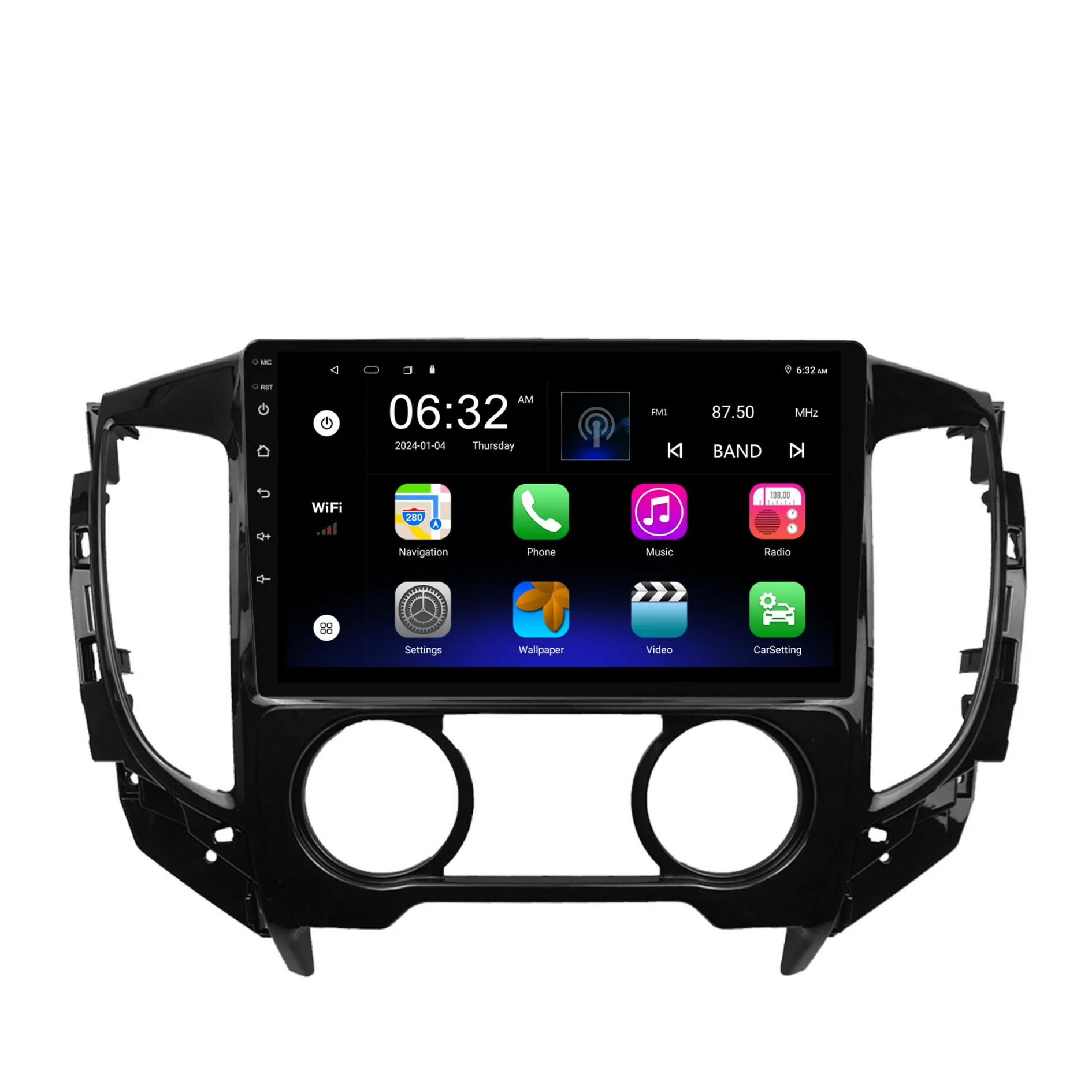 Mitsubishi Triton MANUAL AC (2015-2022) Plug & Play Head Unit Upgrade Kit: Car Radio with Wireless & Wired Apple CarPlay & Android Auto - Image 7