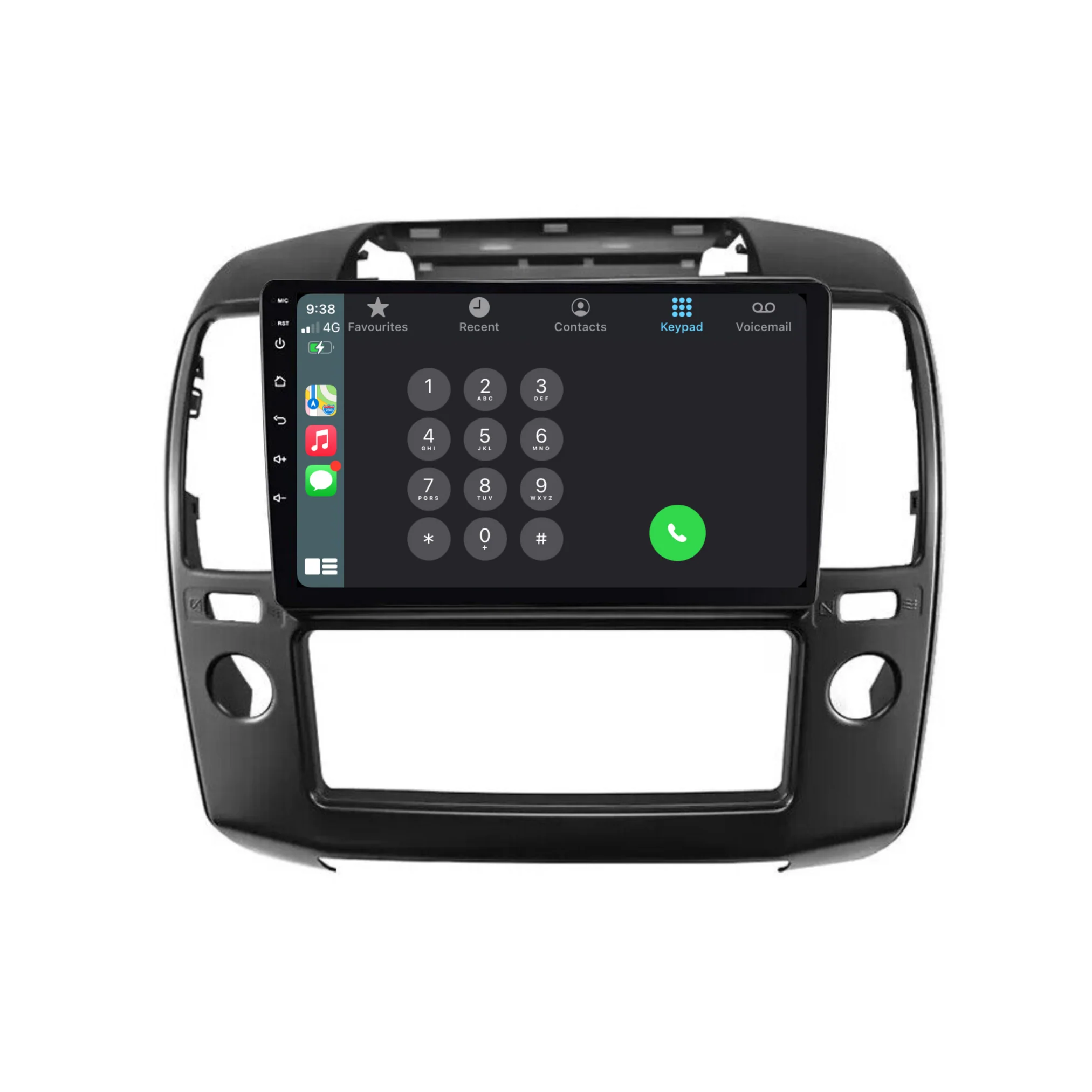 Nissan Navara / D40 (2006-2012) Plug & Play Head Unit Upgrade Kit: Car Radio with Wireless & Wired Apple CarPlay & Android Auto - Image 5