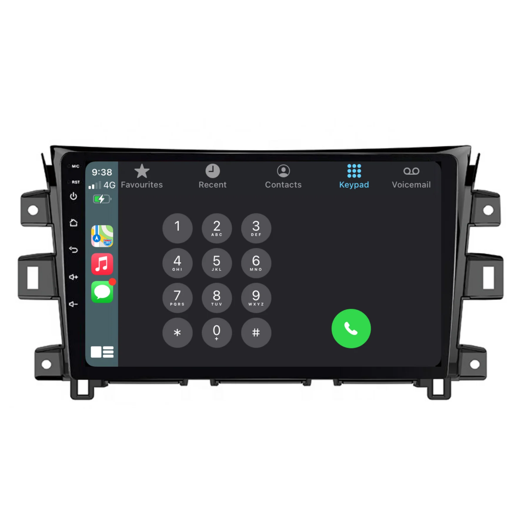 Nissan Navara NP300 / D23 / Pro-4x (2019-2024) Plug & Play Head Unit Upgrade Kit: Car Radio with Wireless & Wired Apple CarPlay & Android Auto - Image 3