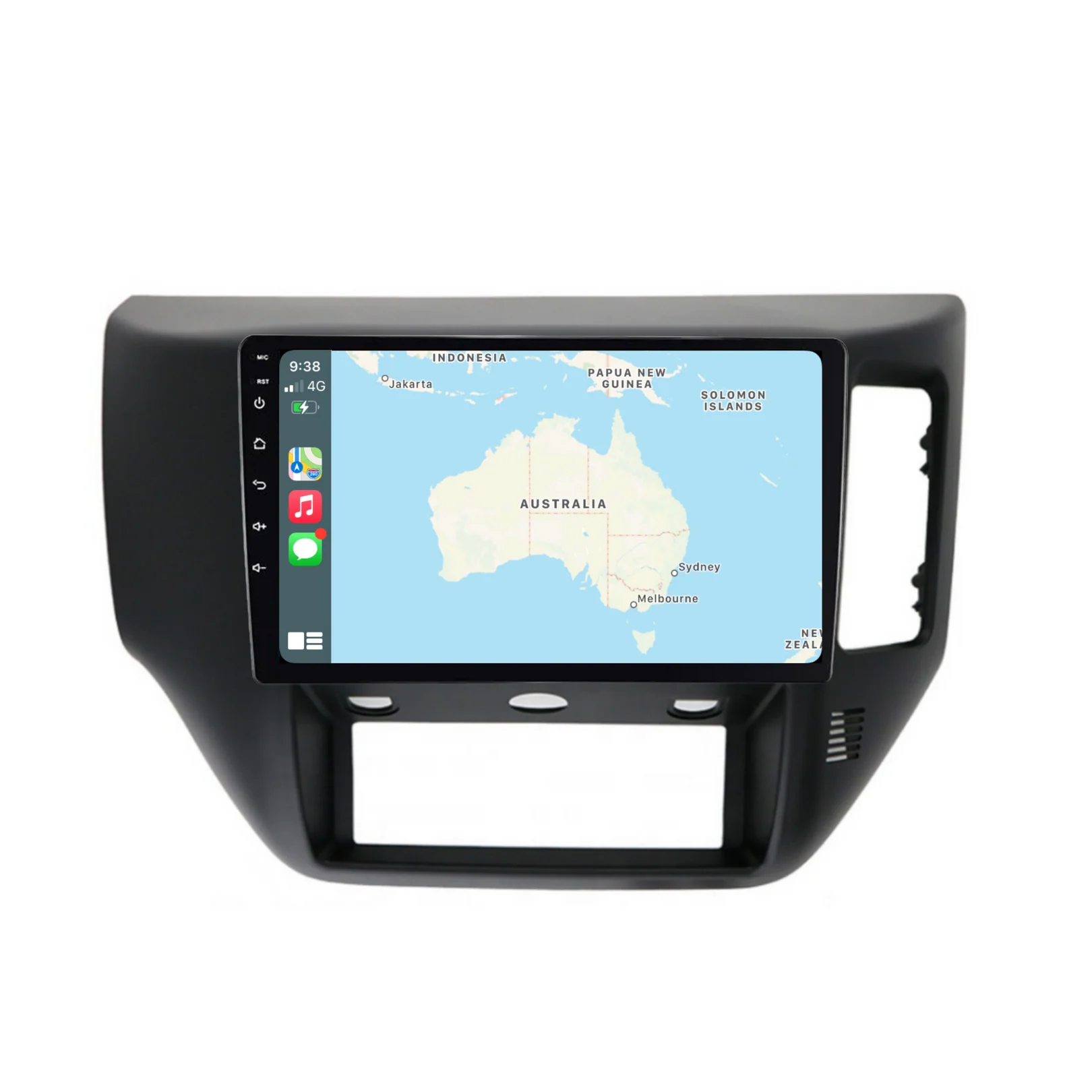 Nissan Patrol Black (2004-2015) Plug & Play Head Unit Upgrade Kit: Car Radio with Wireless & Wired Apple CarPlay & Android Auto - Image 3