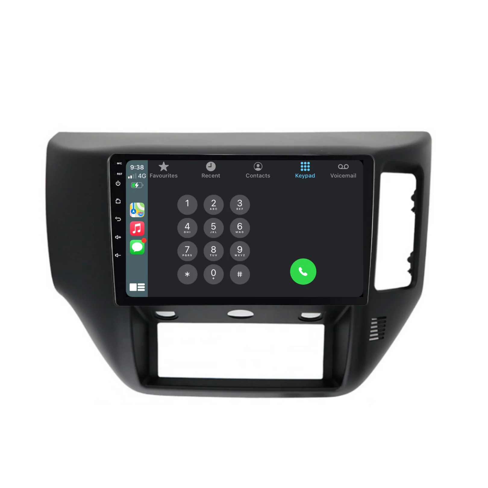 Nissan Patrol Black (2004-2015) Plug & Play Head Unit Upgrade Kit: Car Radio with Wireless & Wired Apple CarPlay & Android Auto - Image 4