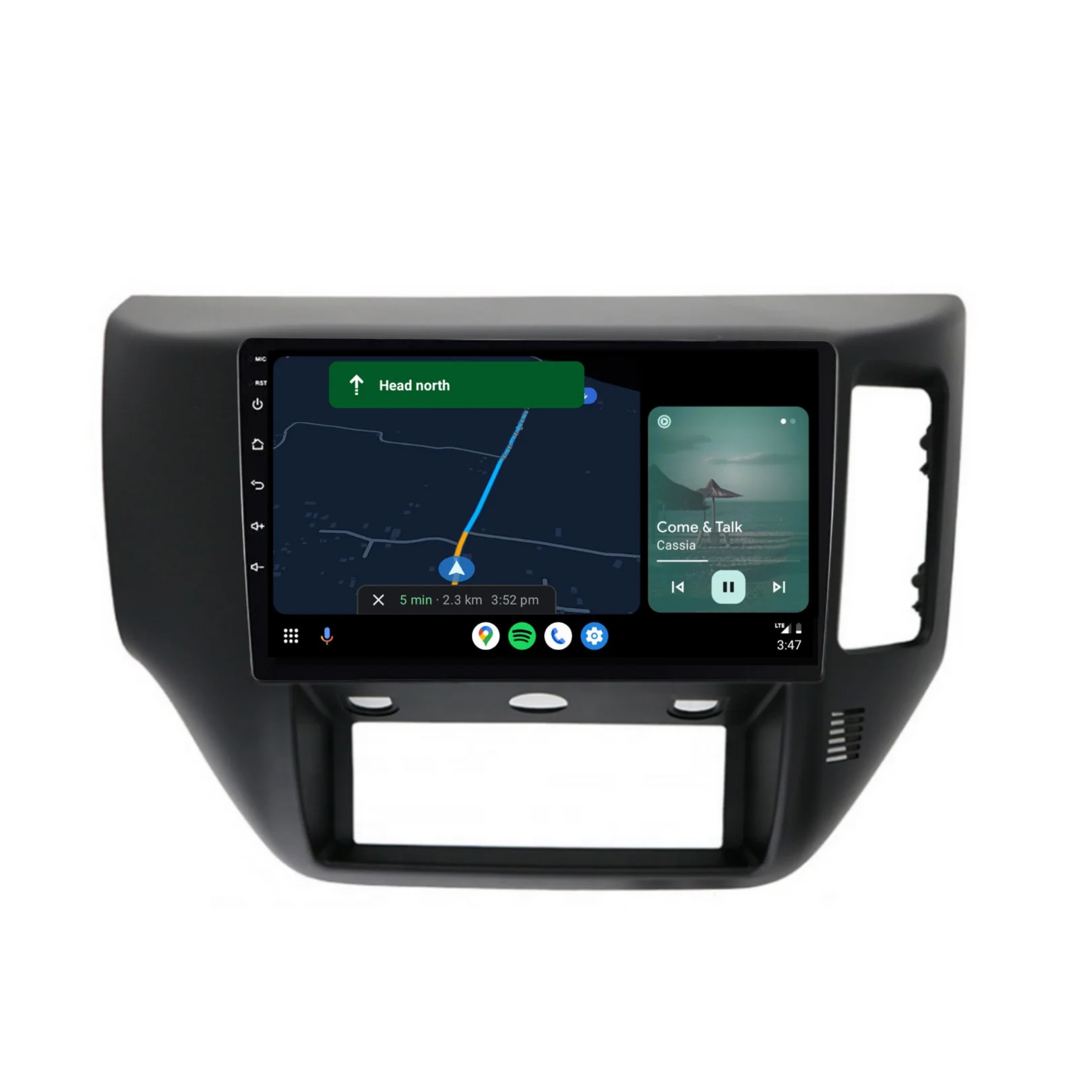 Nissan Patrol Black (2004-2015) Plug & Play Head Unit Upgrade Kit: Car Radio with Wireless & Wired Apple CarPlay & Android Auto - Image 5
