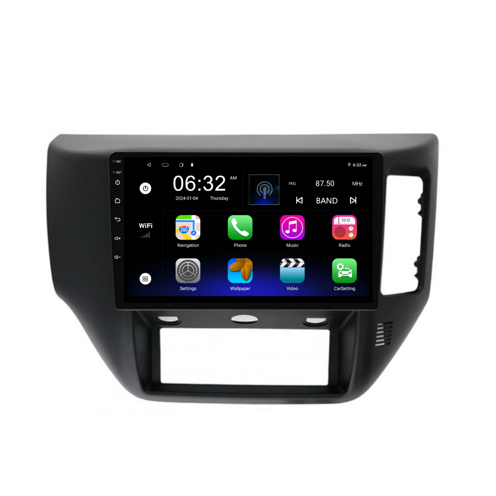 Nissan Patrol Black (2004-2015) Plug & Play Head Unit Upgrade Kit: Car Radio with Wireless & Wired Apple CarPlay & Android Auto - Image 7