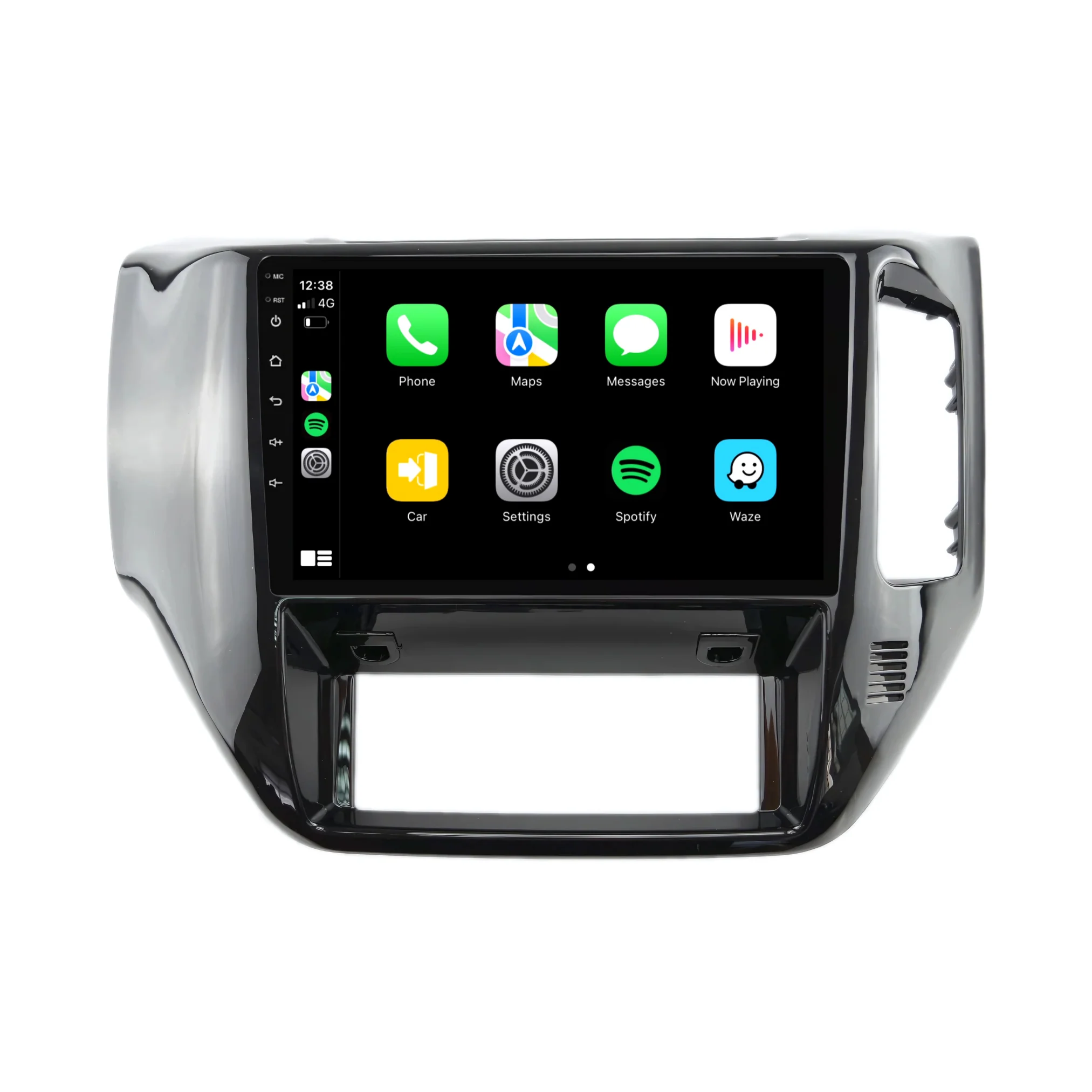 Nissan Patrol GLOSS BLACK (2004-2015) Plug & Play Head Unit Upgrade Kit: Car Radio with Wireless & Wired Apple CarPlay & Android Auto - Image 2