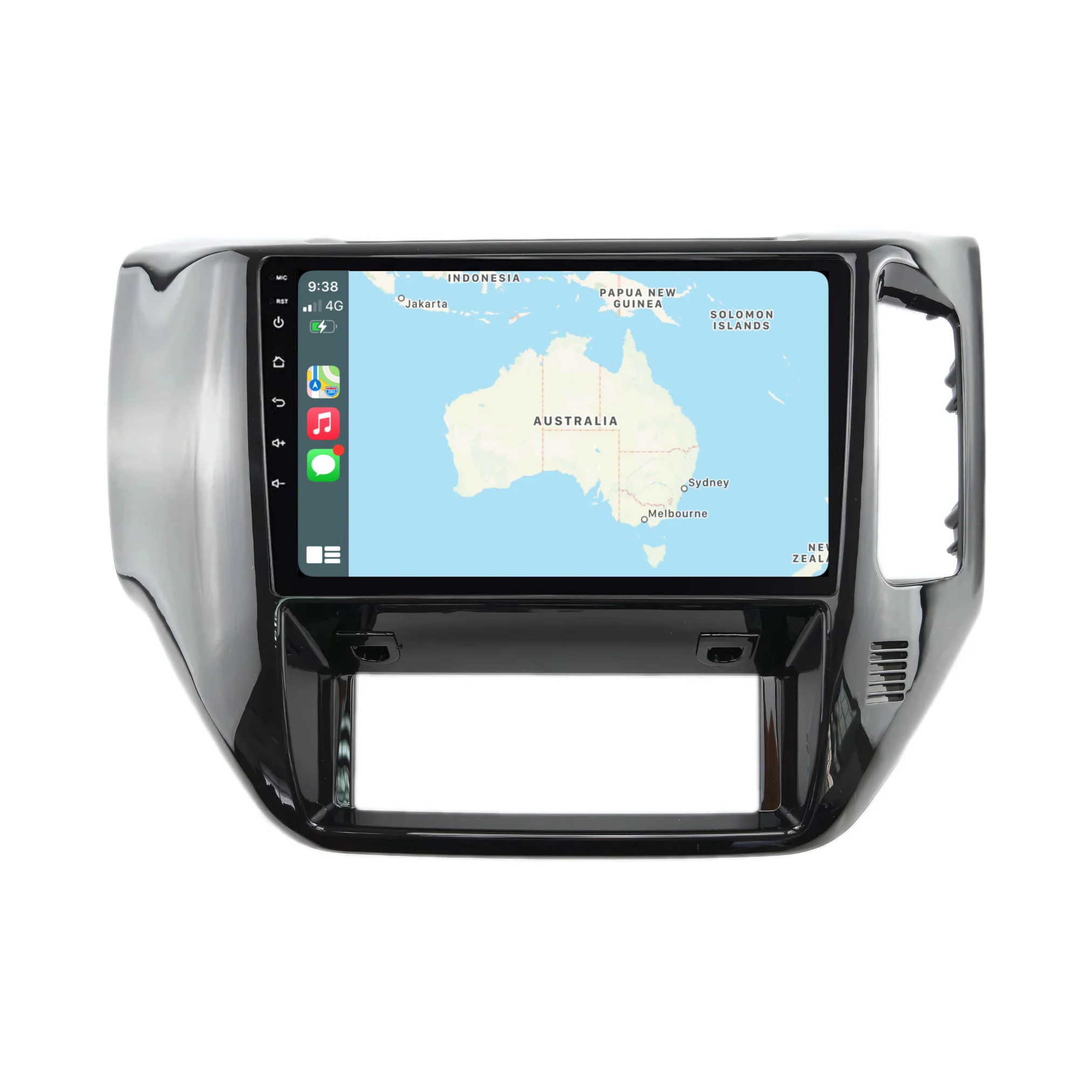 Nissan Patrol GLOSS BLACK (2004-2015) Plug & Play Head Unit Upgrade Kit: Car Radio with Wireless & Wired Apple CarPlay & Android Auto - Image 3