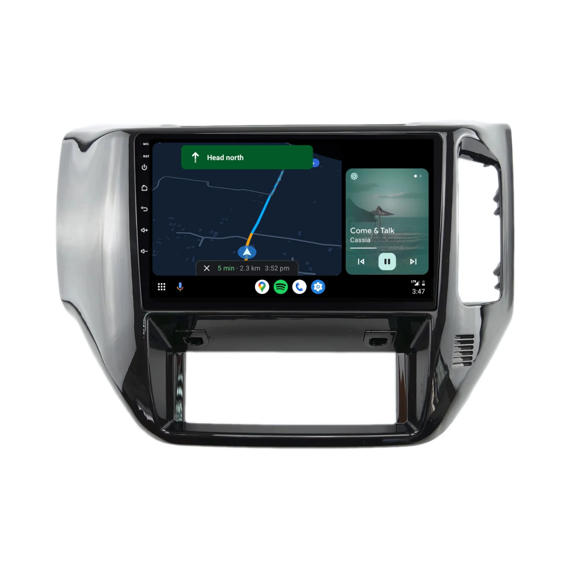 Nissan Patrol GLOSS BLACK (2004-2015) Plug & Play Head Unit Upgrade Kit: Car Radio with Wireless & Wired Apple CarPlay & Android Auto - Image 5