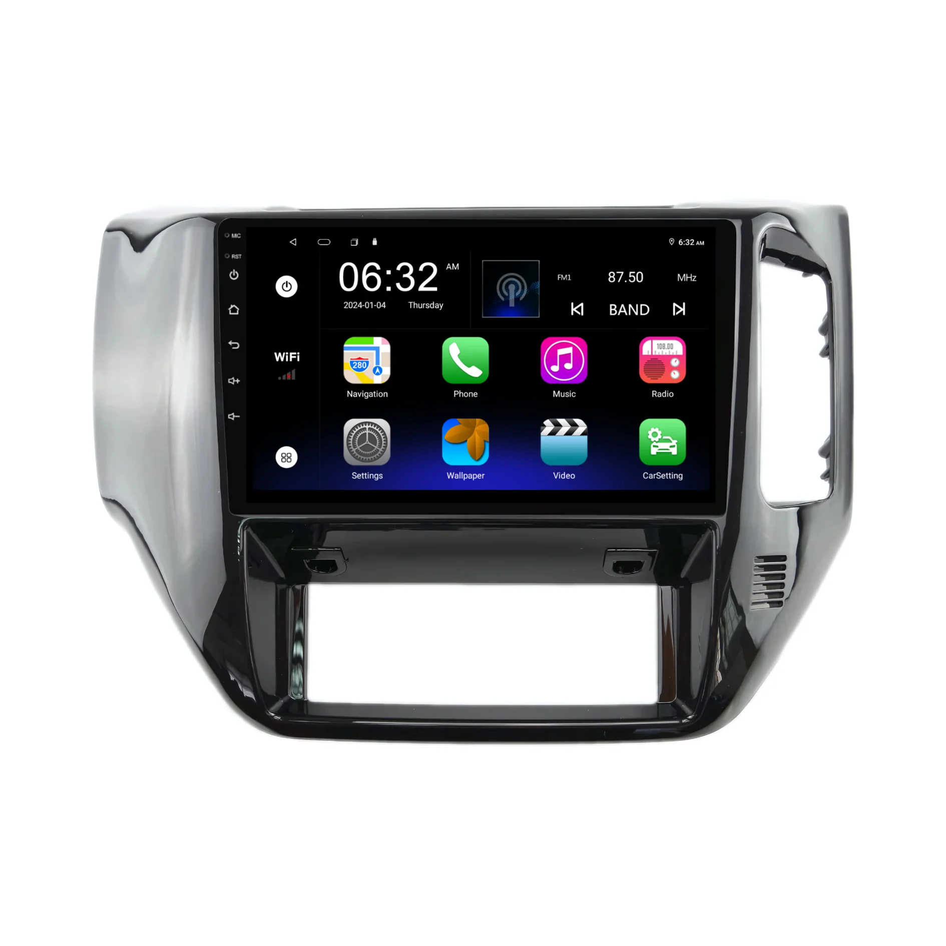Nissan Patrol GLOSS BLACK (2004-2015) Plug & Play Head Unit Upgrade Kit: Car Radio with Wireless & Wired Apple CarPlay & Android Auto - Image 7