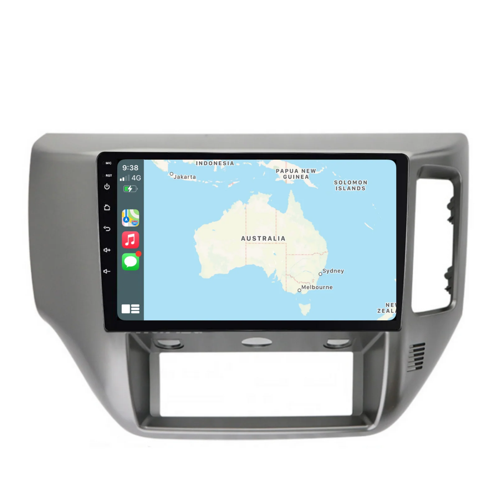Nissan Patrol Gray (2004-2015) Plug & Play Head Unit Upgrade Kit: Car Radio with Wireless & Wired Apple CarPlay & Android Auto - Image 3