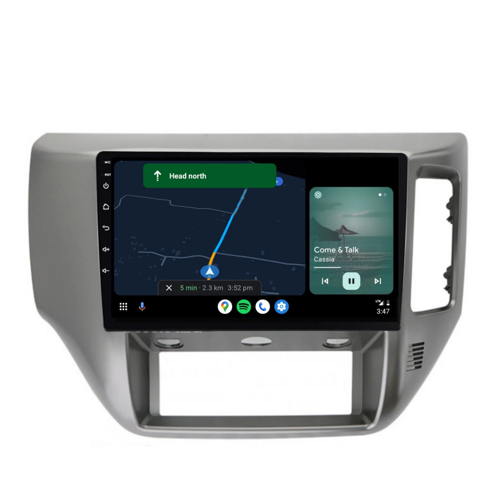 Nissan Patrol Gray (2004-2015) Plug & Play Head Unit Upgrade Kit: Car Radio with Wireless & Wired Apple CarPlay & Android Auto - Image 5