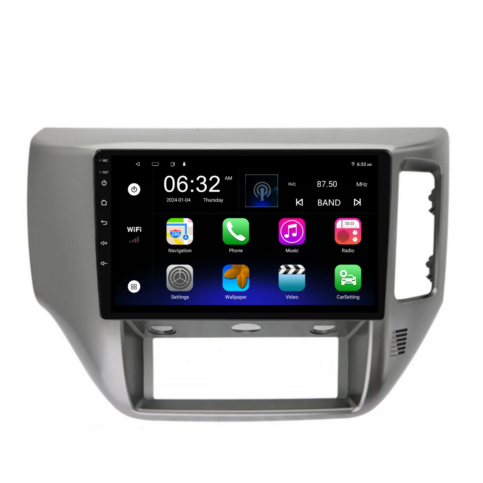 Nissan Patrol Gray (2004-2015) Plug & Play Head Unit Upgrade Kit: Car Radio with Wireless & Wired Apple CarPlay & Android Auto - Image 7