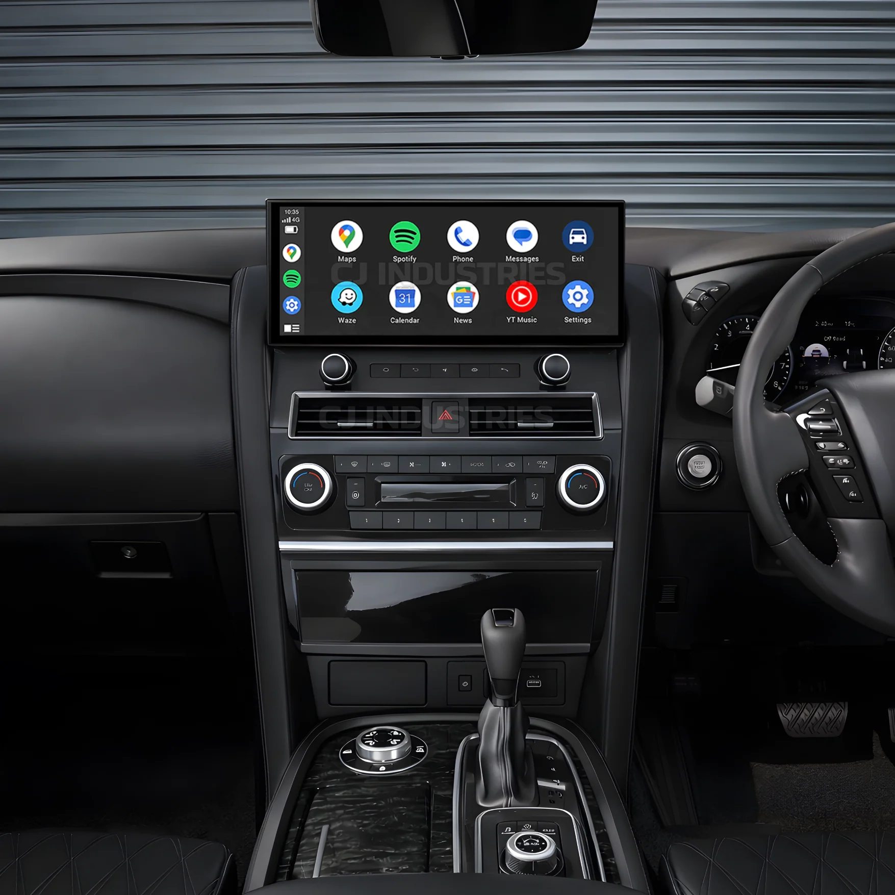 Nissan Patrol Y62 Ti / Ti-L / Warrior (2010 - 2024) 12.3" HD Plug & Play Head Unit Upgrade Kit: Car Radio with Wireless & Wired Apple CarPlay & Android Auto - Image 3