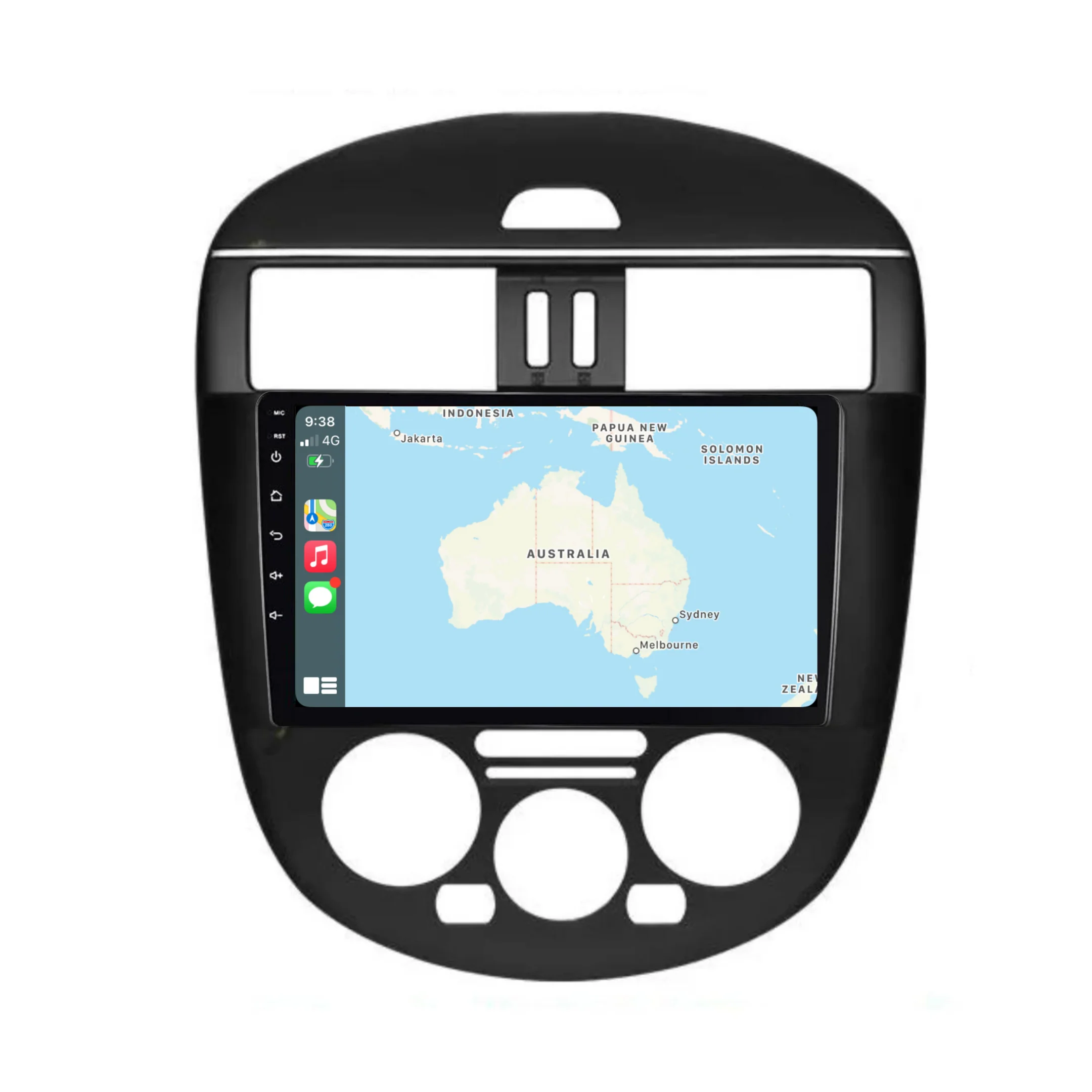 Nissan Tiida (2011-2015) Manual AC Plug & Play Head Unit Upgrade Kit: Car Radio with Wireless & Wired Apple CarPlay & Android Auto - Image 2