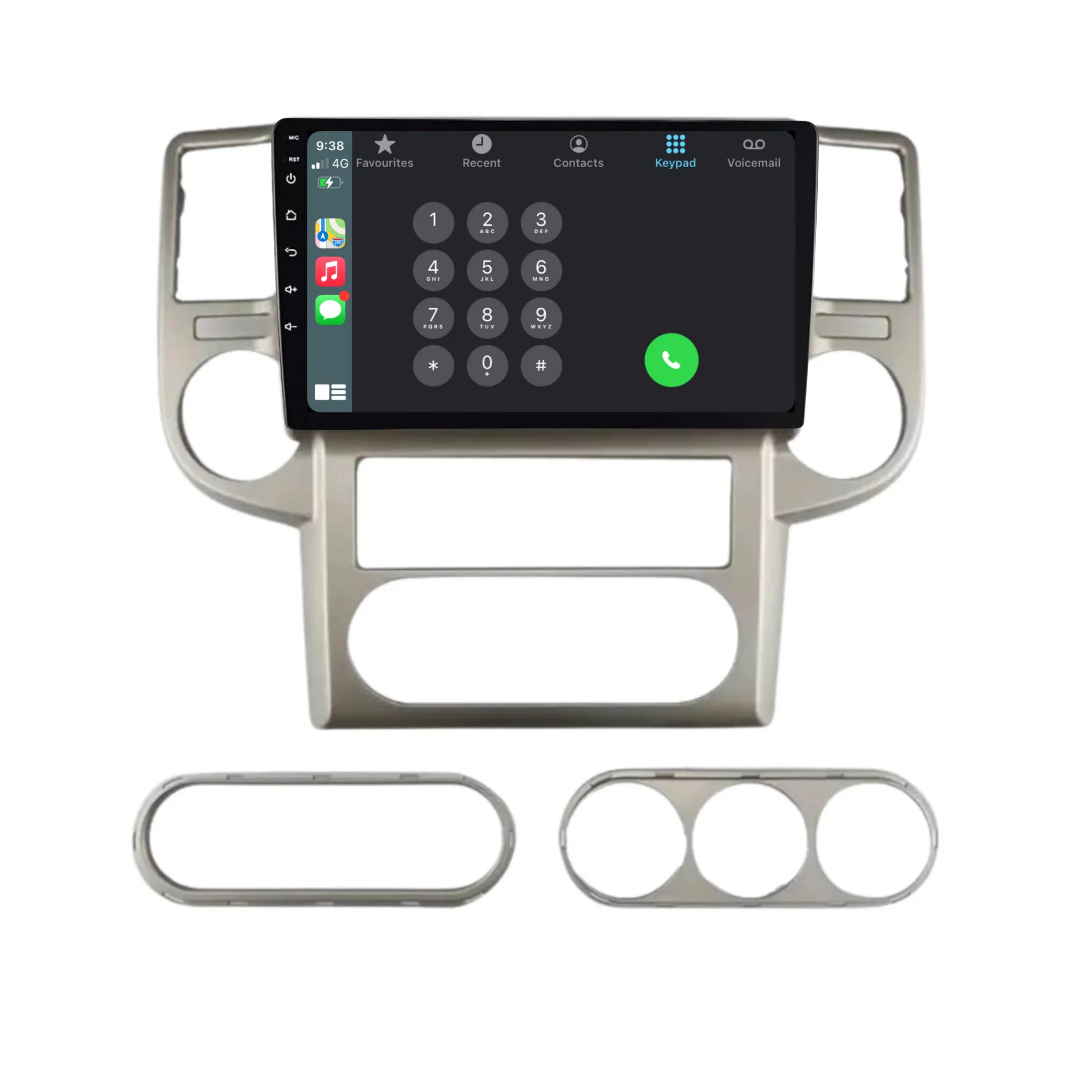 Nissan X-TRAIL (2003-2007) Plug & Play Head Unit Upgrade Kit: Car Radio with Wireless & Wired Apple CarPlay & Android Auto - Image 4