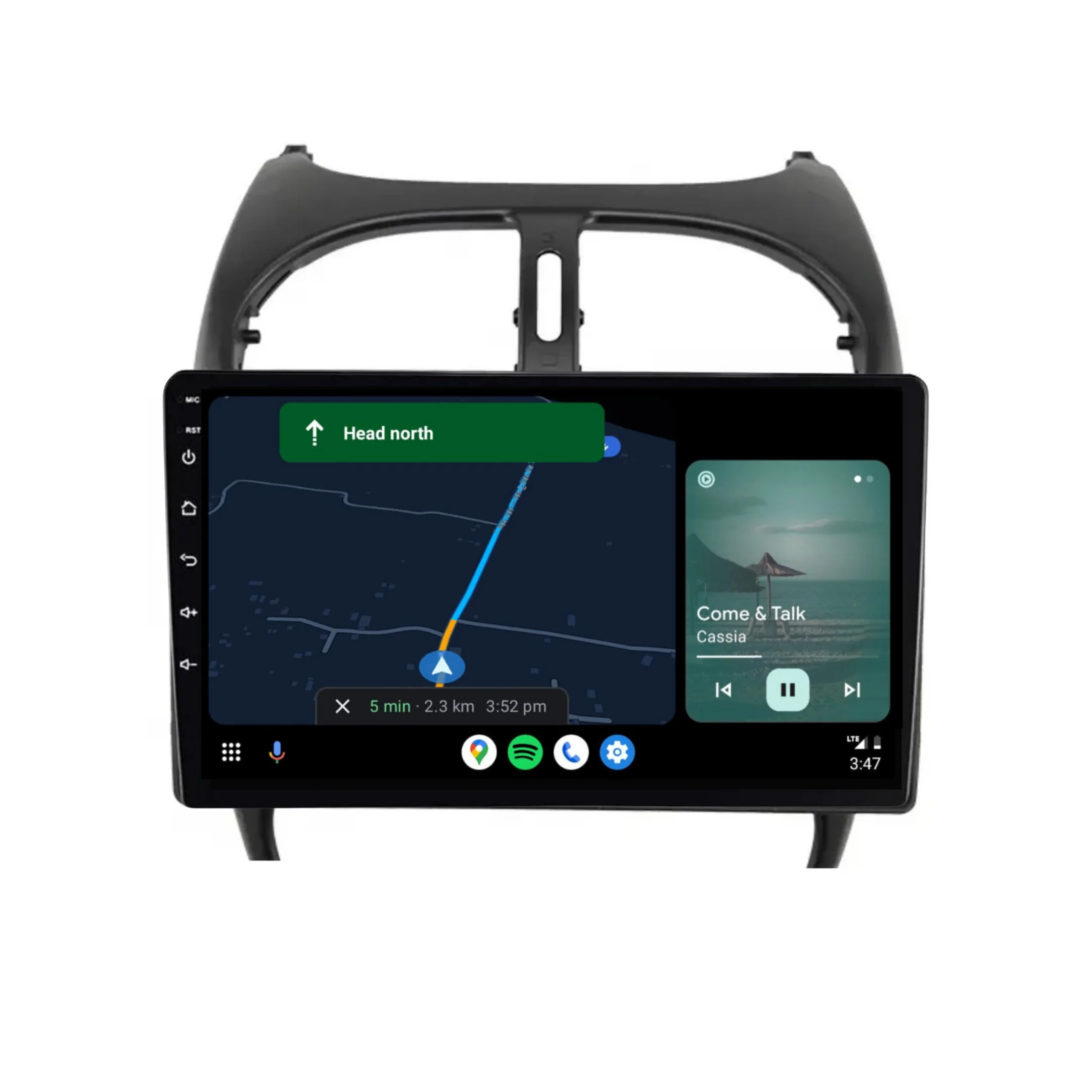 Peugeot 206 (2002-2010) Plug & Play Head Unit Upgrade Kit: Car Radio with Wireless & Wired Apple CarPlay & Android Auto - Image 4