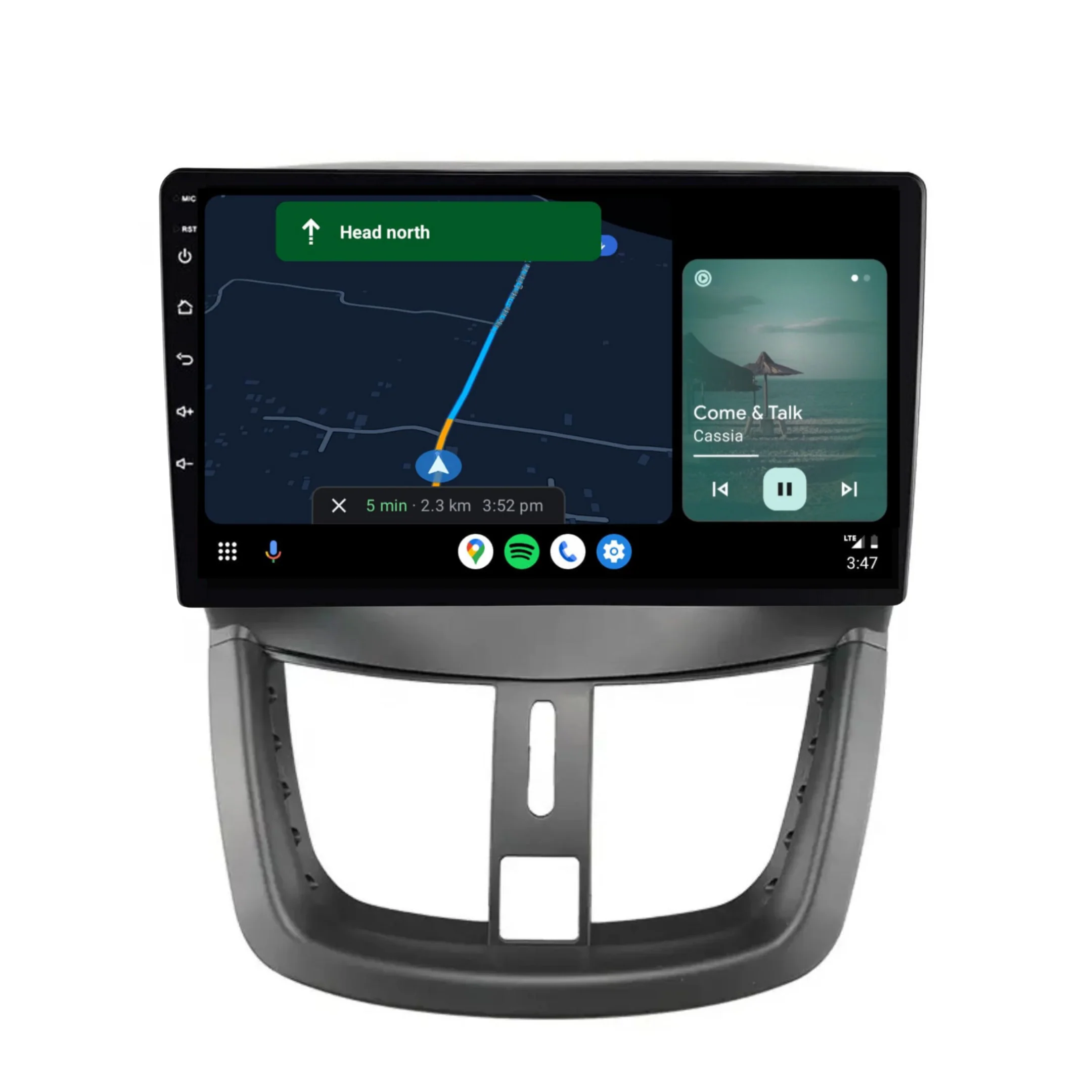 Peugeot 207 (2006-2015) Plug & Play Head Unit Upgrade Kit: Car Radio with Wireless & Wired Apple CarPlay & Android Auto - Image 4