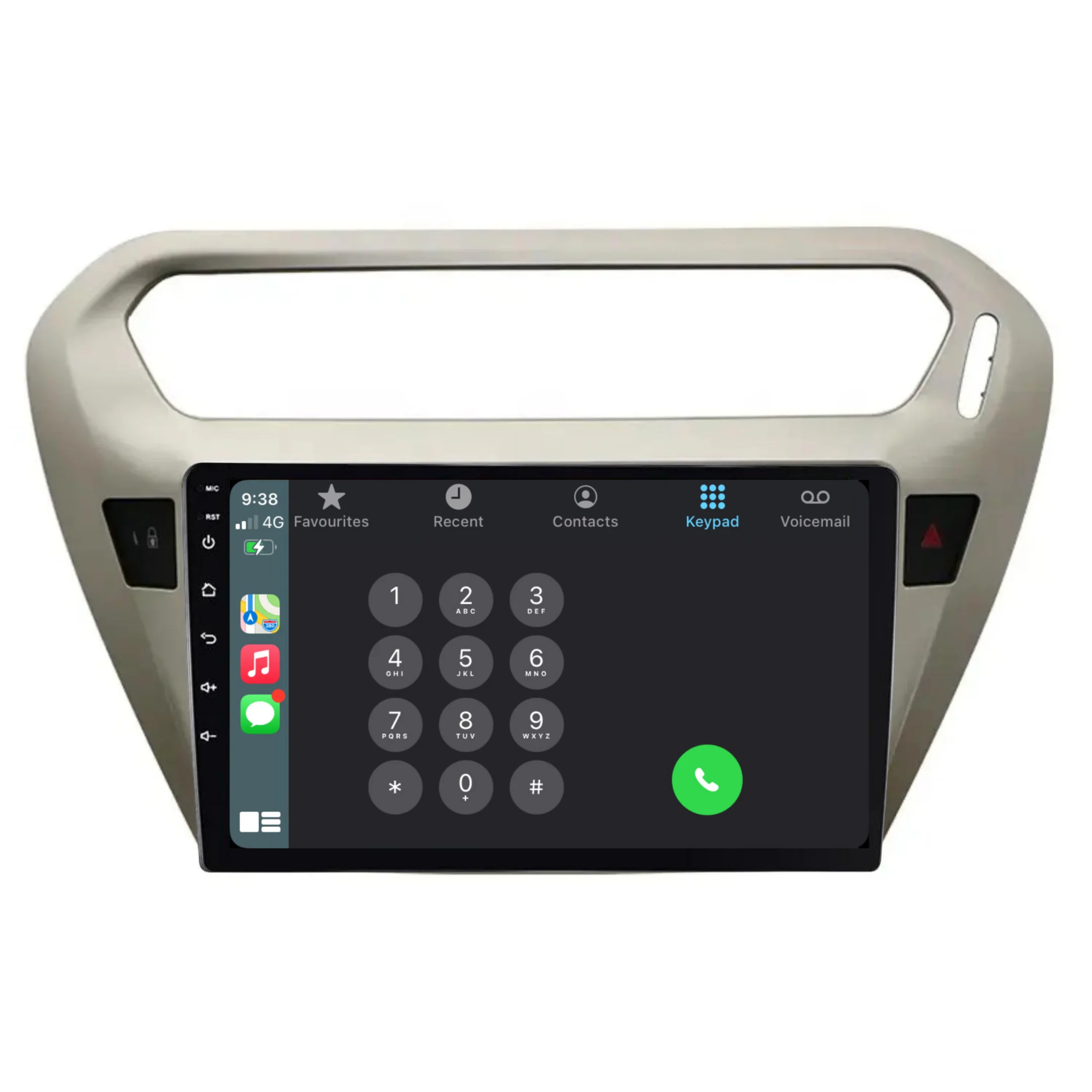 Peugeot 301 (2014-2018) Plug & Play Head Unit Upgrade Kit: Car Radio with Wireless & Wired Apple CarPlay & Android Auto - Image 3