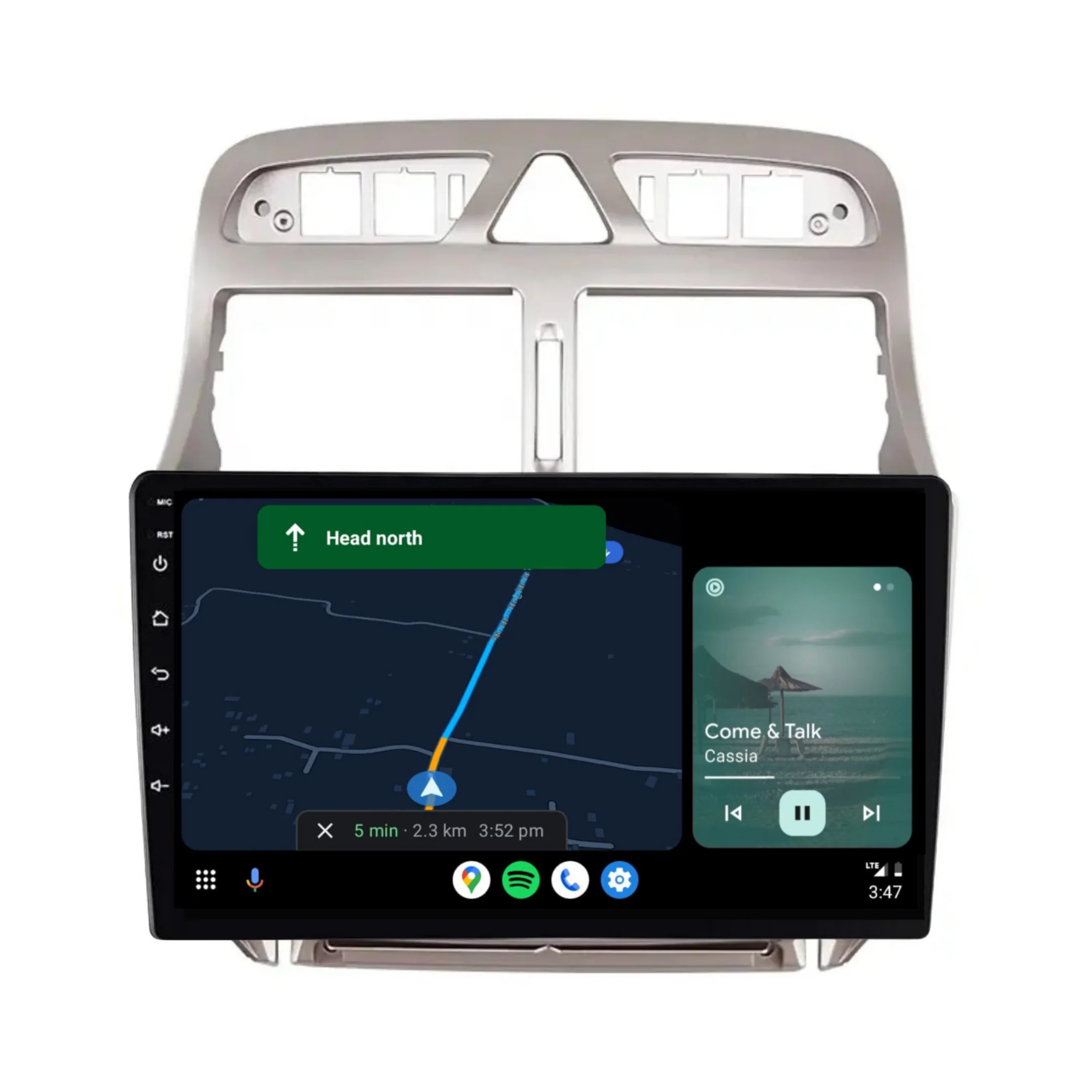 Peugeot 307 (2002-2013) Plug & Play Head Unit Upgrade Kit: Car Radio with Wireless & Wired Apple CarPlay & Android Auto - Image 4