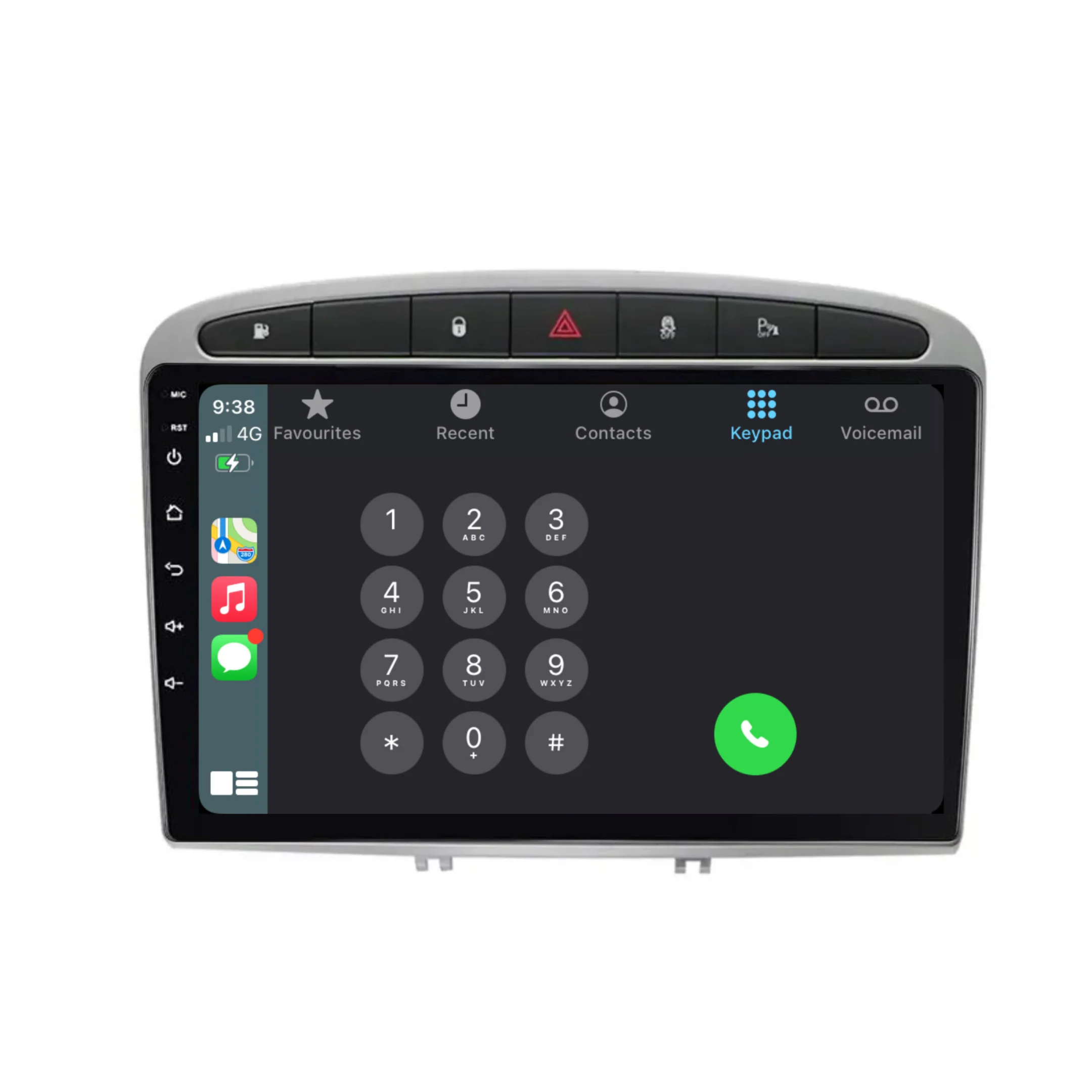 Peugeot 308/408 (2008-2016) Plug & Play Head Unit Upgrade Kit: Car Radio with Wireless & Wired Apple CarPlay & Android Auto - Image 3