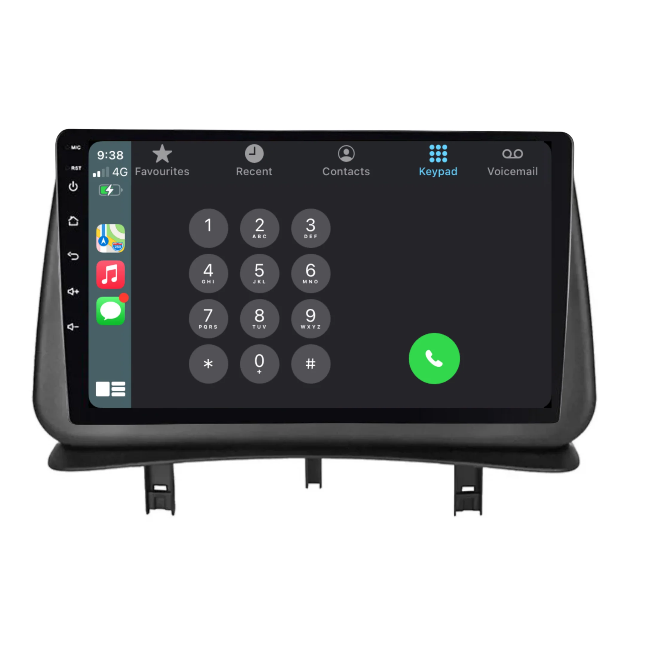 Renault Clio (2005-2014) Plug & Play Head Unit Upgrade Kit: Car Radio with Wireless & Wired Apple CarPlay & Android Auto - Image 3