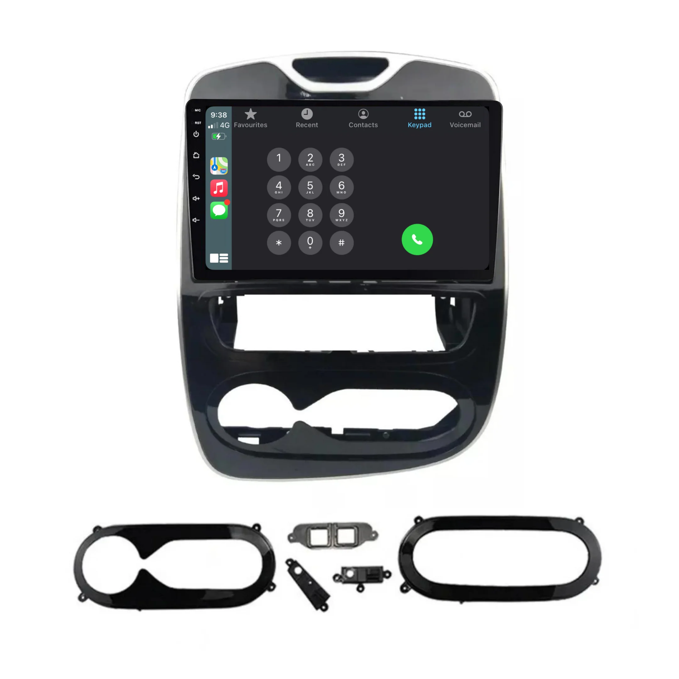 Renault Clio (2017+) Plug & Play Head Unit Upgrade Kit: Car Radio with Wireless & Wired Apple CarPlay & Android Auto - Image 3