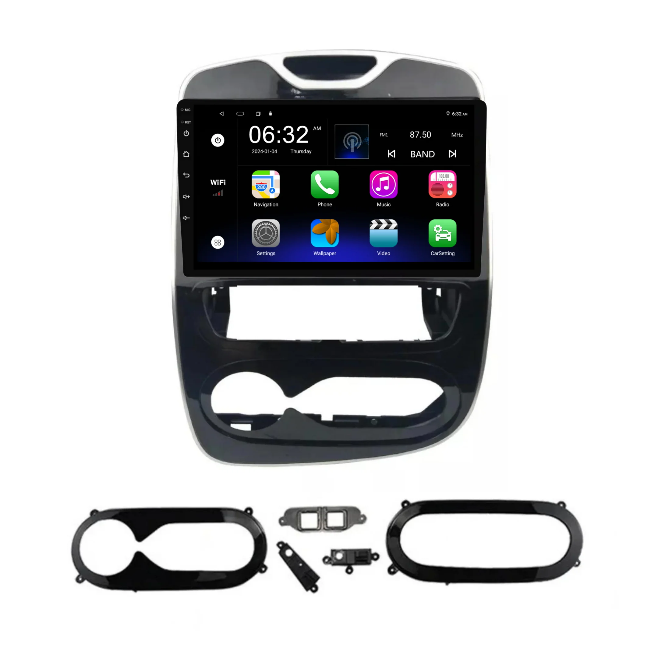 Renault Clio (2017+) Plug & Play Head Unit Upgrade Kit: Car Radio with Wireless & Wired Apple CarPlay & Android Auto - Image 6
