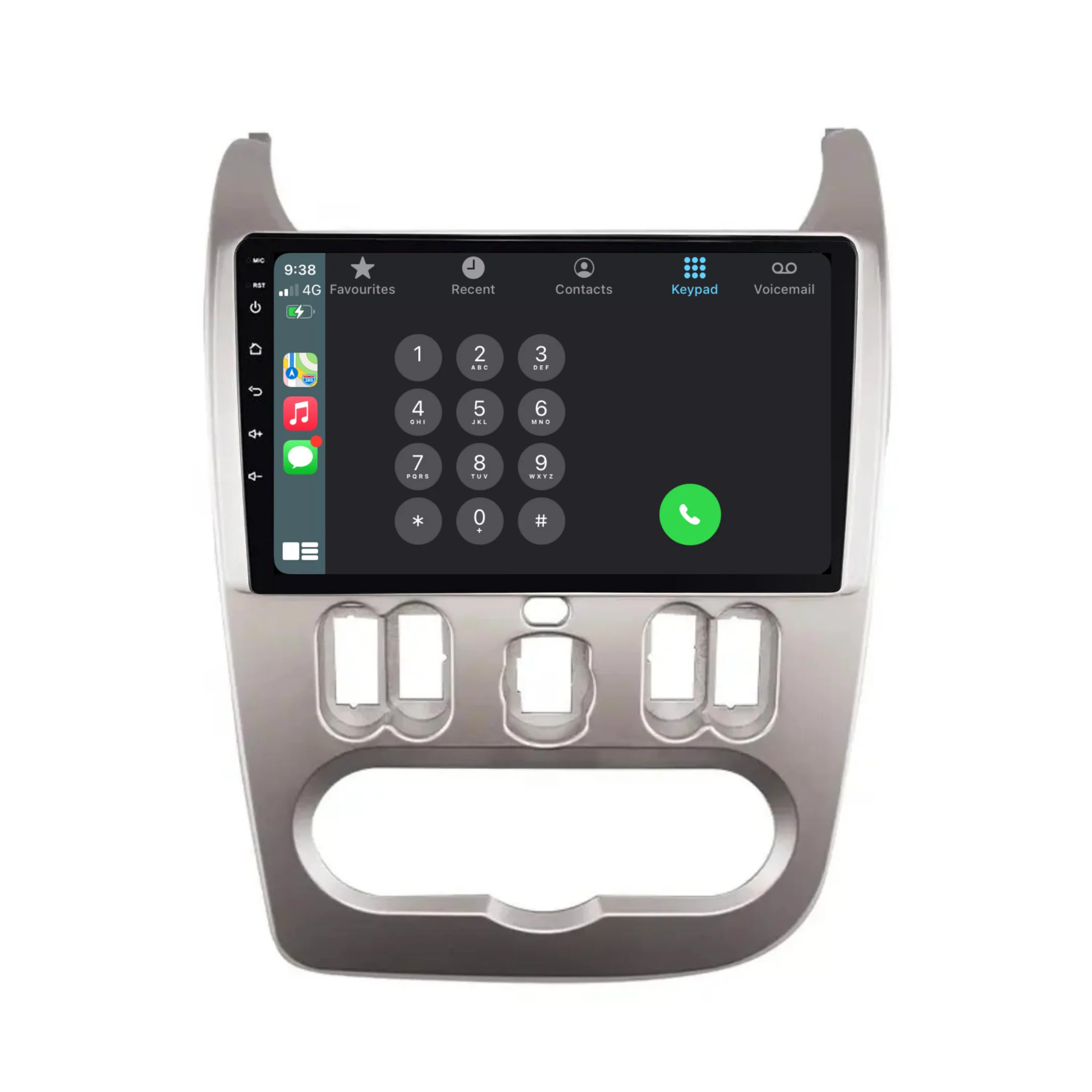 Renault Logan (2010-2013) Plug & Play Head Unit Upgrade Kit: Car Radio with Wireless & Wired Apple CarPlay & Android Auto - Image 3