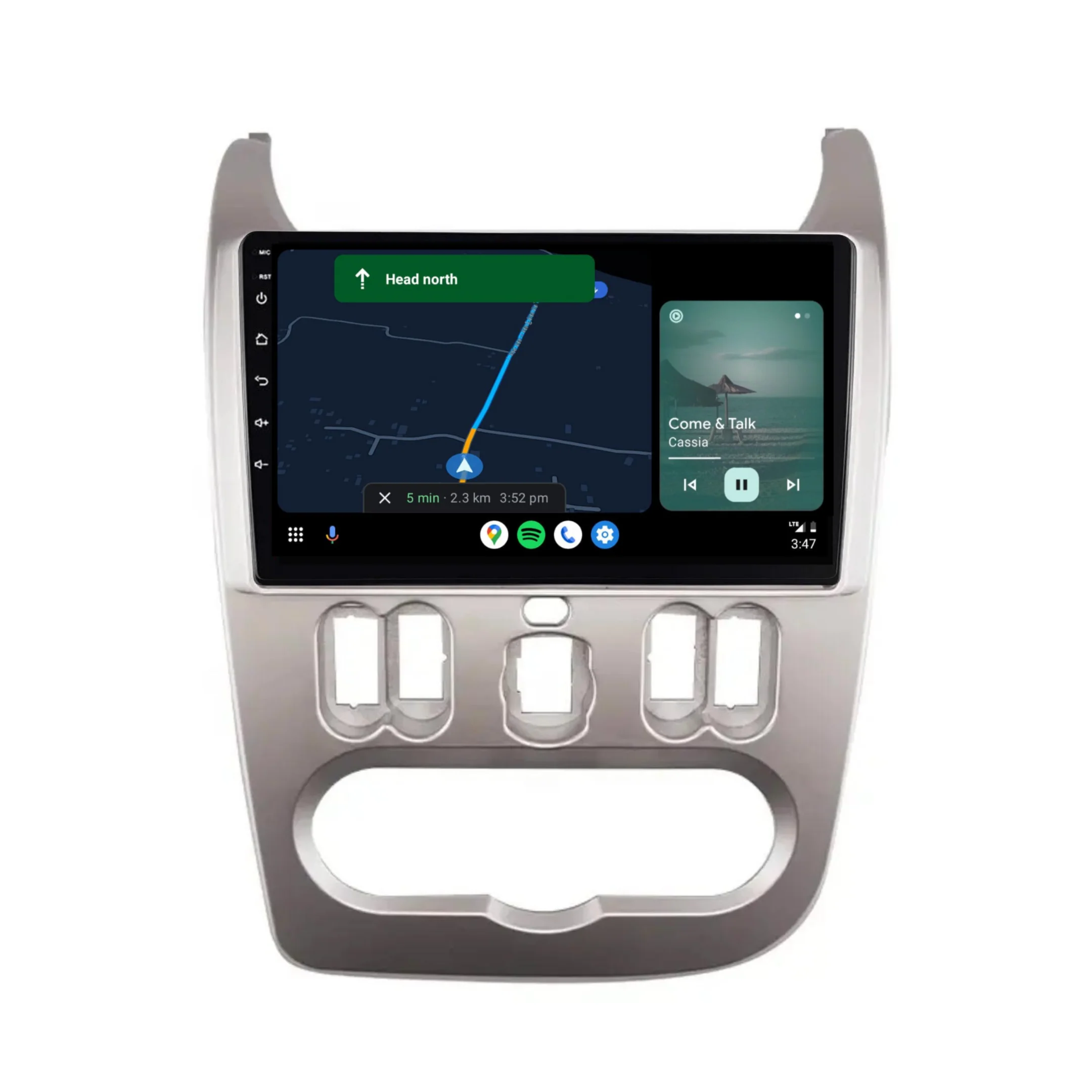 Renault Logan (2010-2013) Plug & Play Head Unit Upgrade Kit: Car Radio with Wireless & Wired Apple CarPlay & Android Auto - Image 4