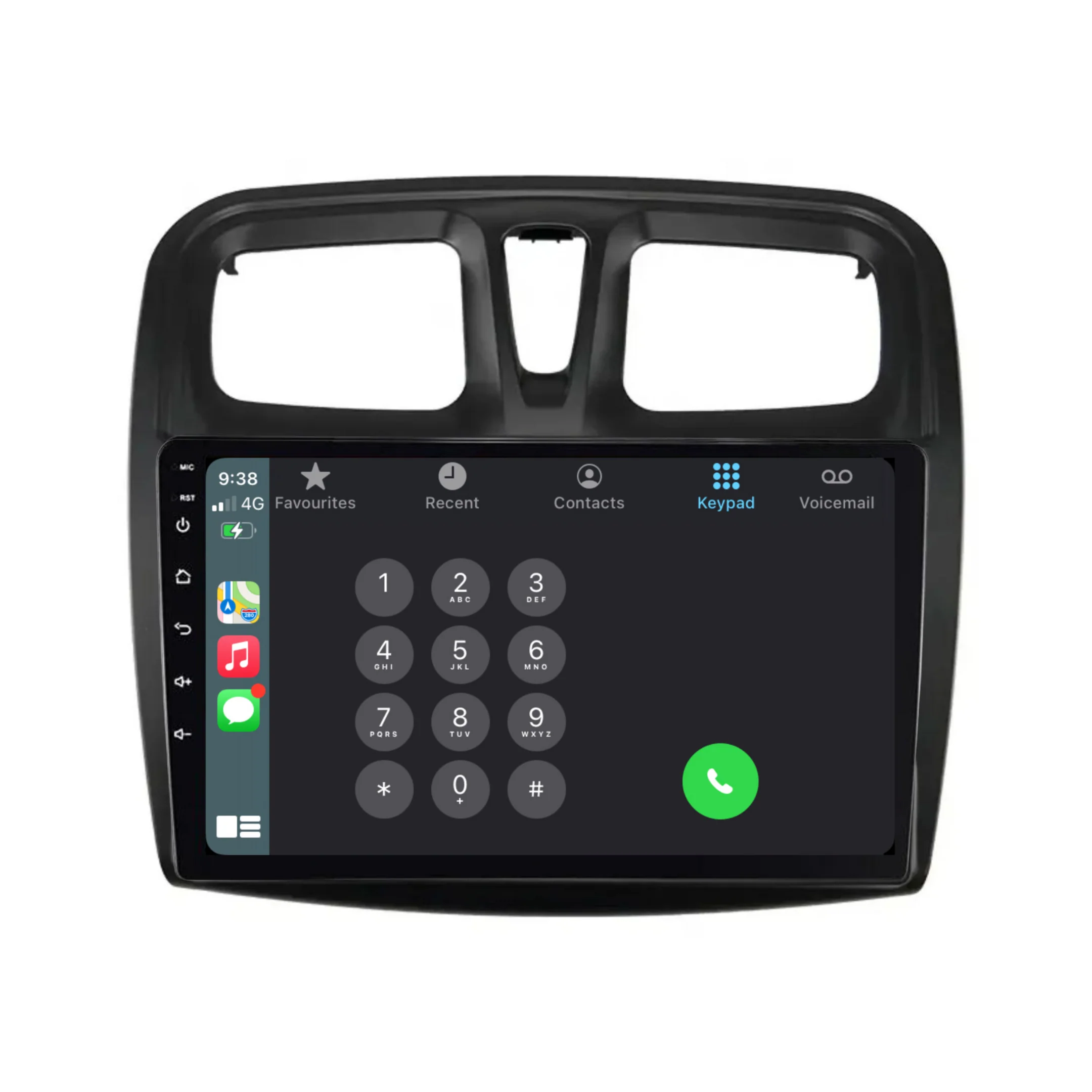 Renault Logan/Sandero (2015-2018) Plug & Play Head Unit Upgrade Kit: Car Radio with Wireless & Wired Apple CarPlay & Android Auto - Image 3