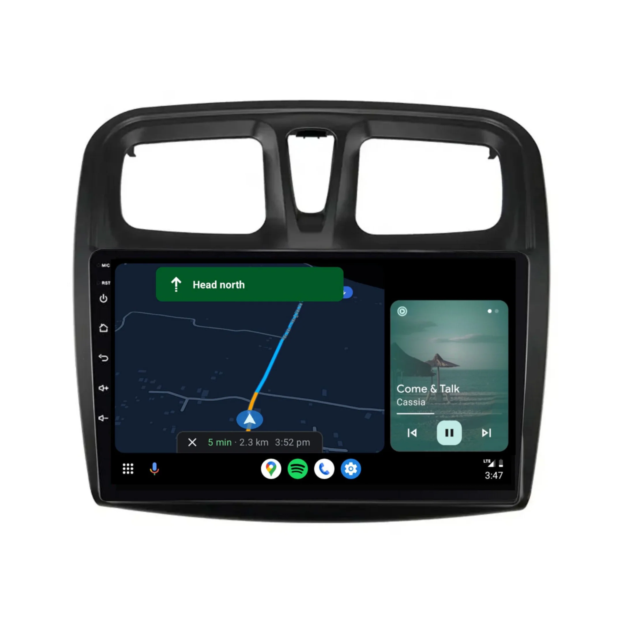 Renault Logan/Sandero (2015-2018) Plug & Play Head Unit Upgrade Kit: Car Radio with Wireless & Wired Apple CarPlay & Android Auto - Image 4