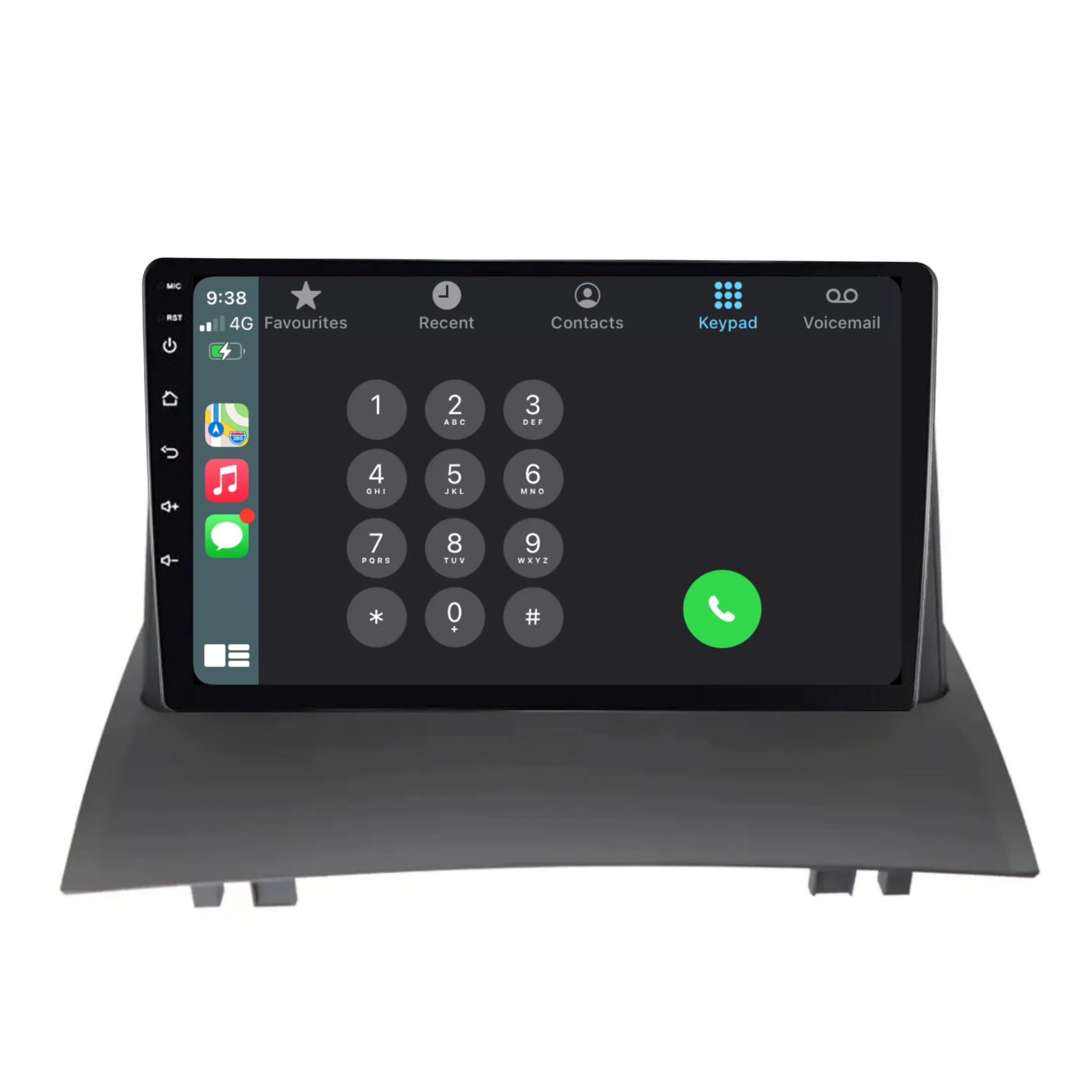 Renault Megane 2 (2004-2008) Plug & Play Head Unit Upgrade Kit: Car Radio with Wireless & Wired Apple CarPlay & Android Auto - Image 3