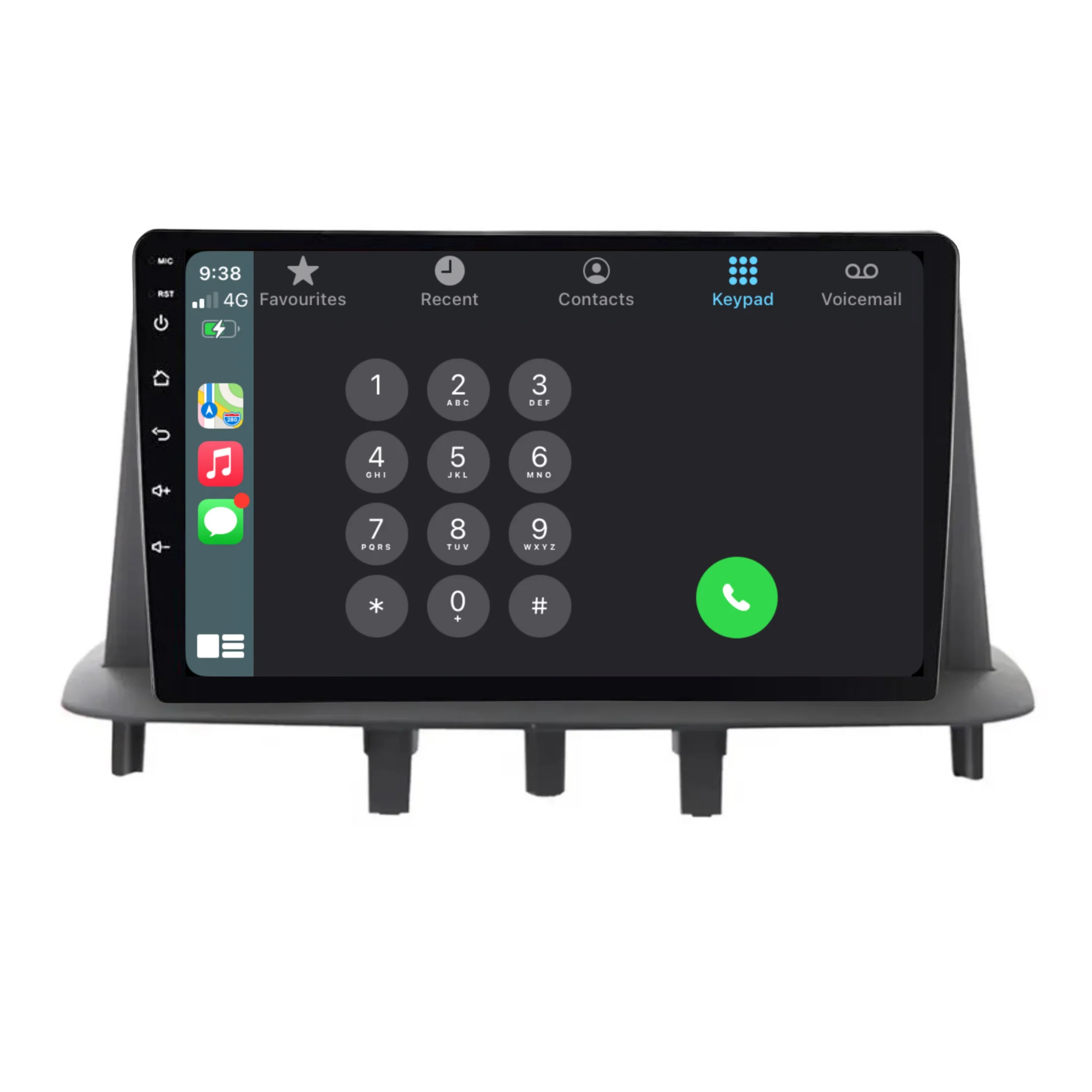 Renault Megane 3 (2009-2014) Plug & Play Head Unit Upgrade Kit: Car Radio with Wireless & Wired Apple CarPlay & Android Auto - Image 3