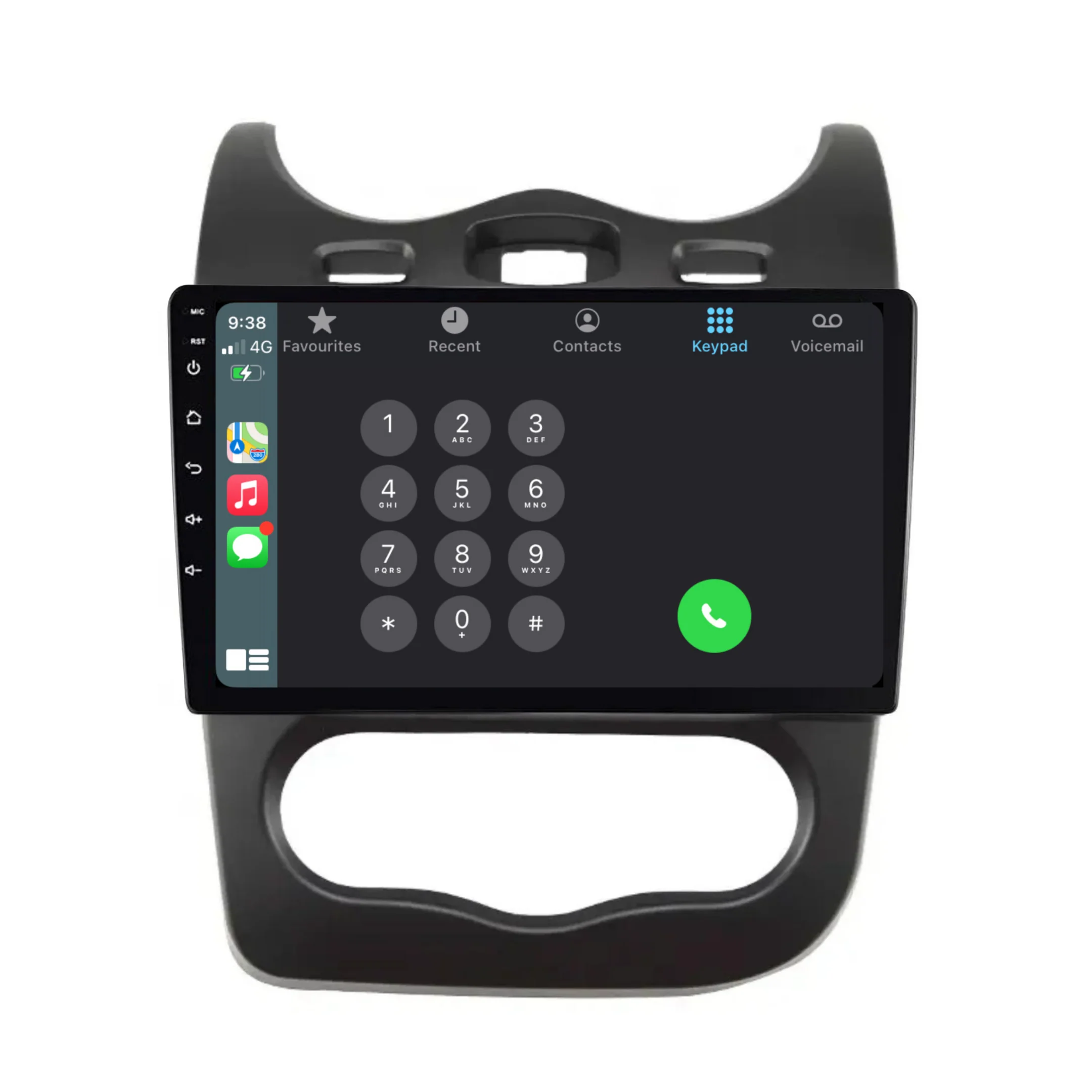 Renault Sandero (2013-2014) Plug & Play Head Unit Upgrade Kit: Car Radio with Wireless & Wired Apple CarPlay & Android Auto - Image 3