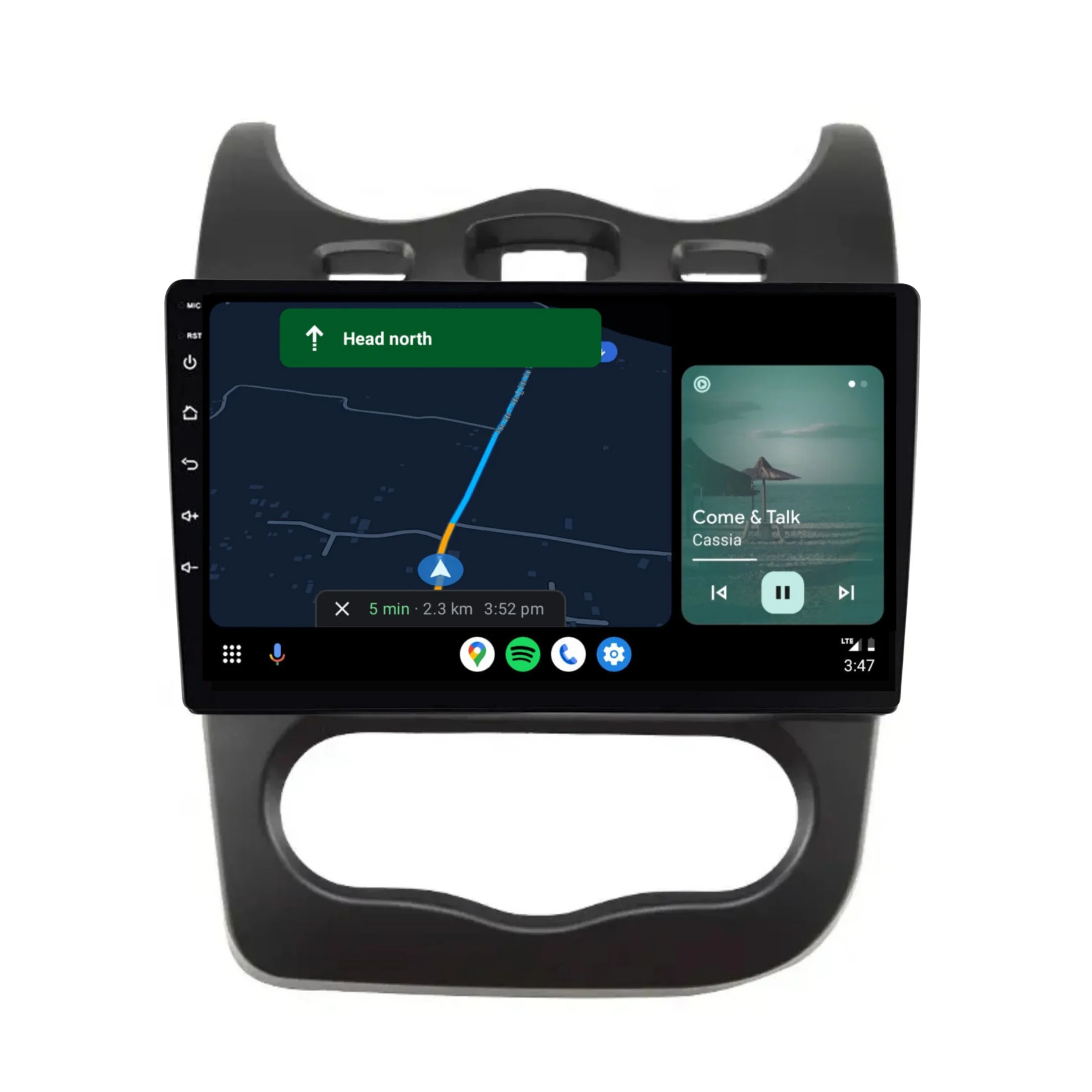 Renault Sandero (2013-2014) Plug & Play Head Unit Upgrade Kit: Car Radio with Wireless & Wired Apple CarPlay & Android Auto - Image 4