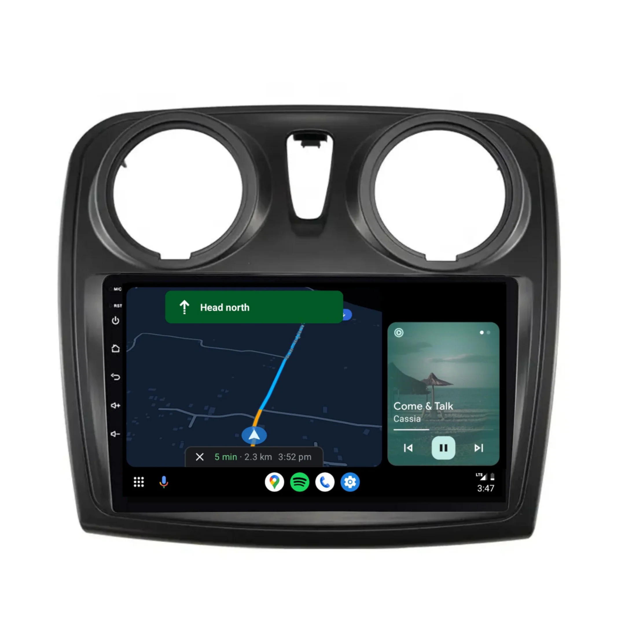 Renault Sandero (2014-2017) Plug & Play Head Unit Upgrade Kit: Car Radio with Wireless & Wired Apple CarPlay & Android Auto - Image 4