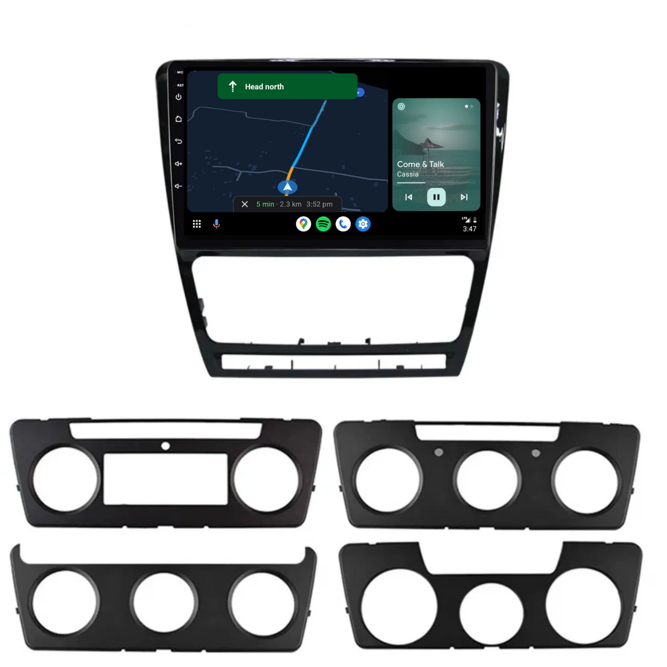 Skoda Octavia (2007-2013) Plug & Play Head Unit Upgrade Kit: Car Radio with Wireless & Wired Apple CarPlay & Android Auto - Image 4