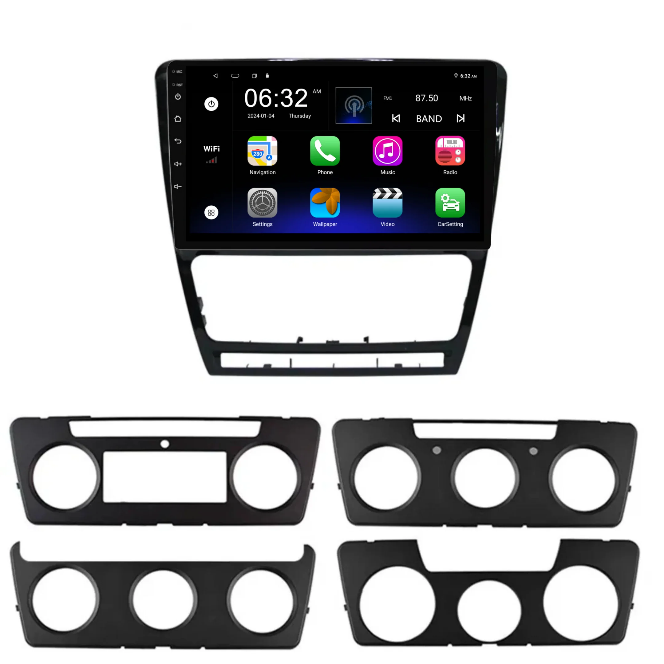 Skoda Octavia (2007-2013) Plug & Play Head Unit Upgrade Kit: Car Radio with Wireless & Wired Apple CarPlay & Android Auto - Image 6