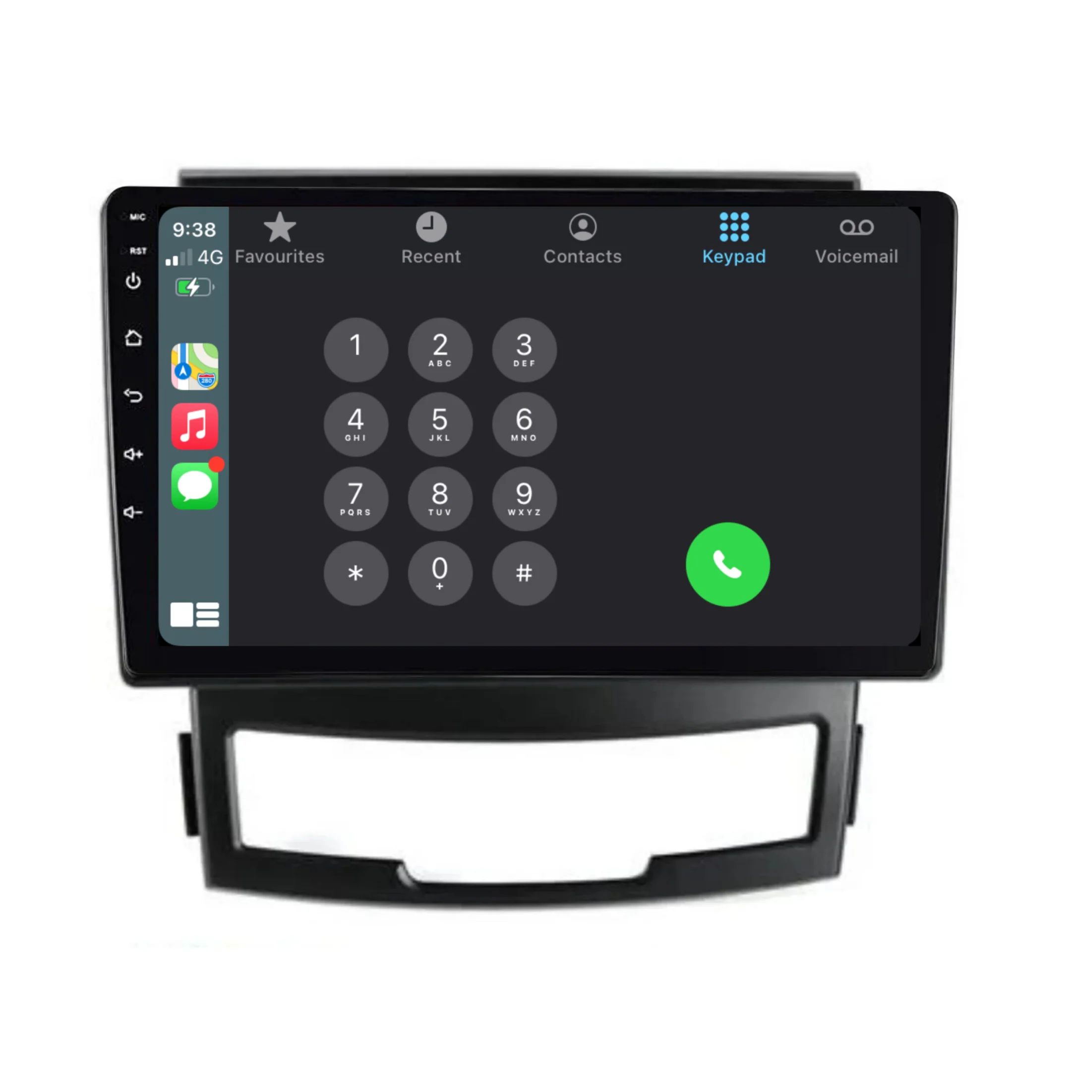 Ssangyong Korando (2010-2013) Plug & Play Head Unit Upgrade Kit: Car Radio with Wireless & Wired Apple CarPlay & Android Auto - Image 3